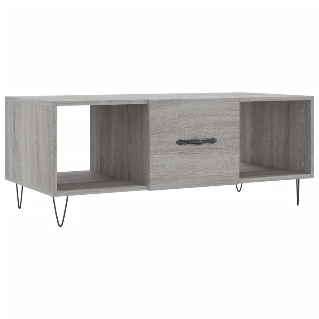 Couchtisch Couchtisch Grau Sonoma 102x50x40 cm Holzwerkstoff