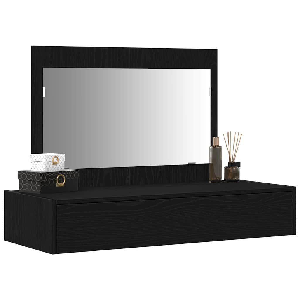 vidaXL Schminktisch Schminktisch Schwarz 100 x 40 x 70 cm Holzwerkstoff (1-St)
