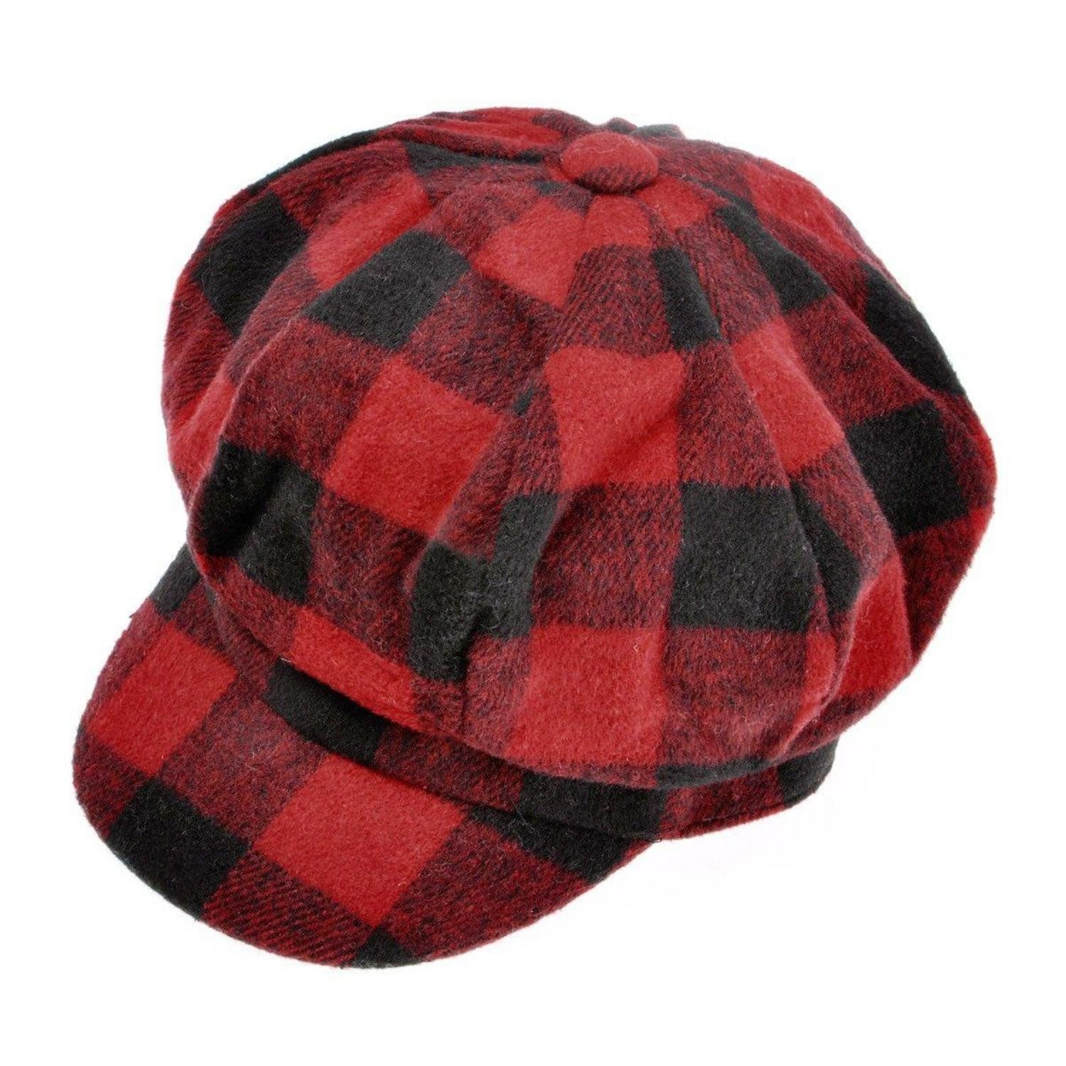 LuxusKollektion Ballonmütze Ballonkappe Damen Rot (1-St)