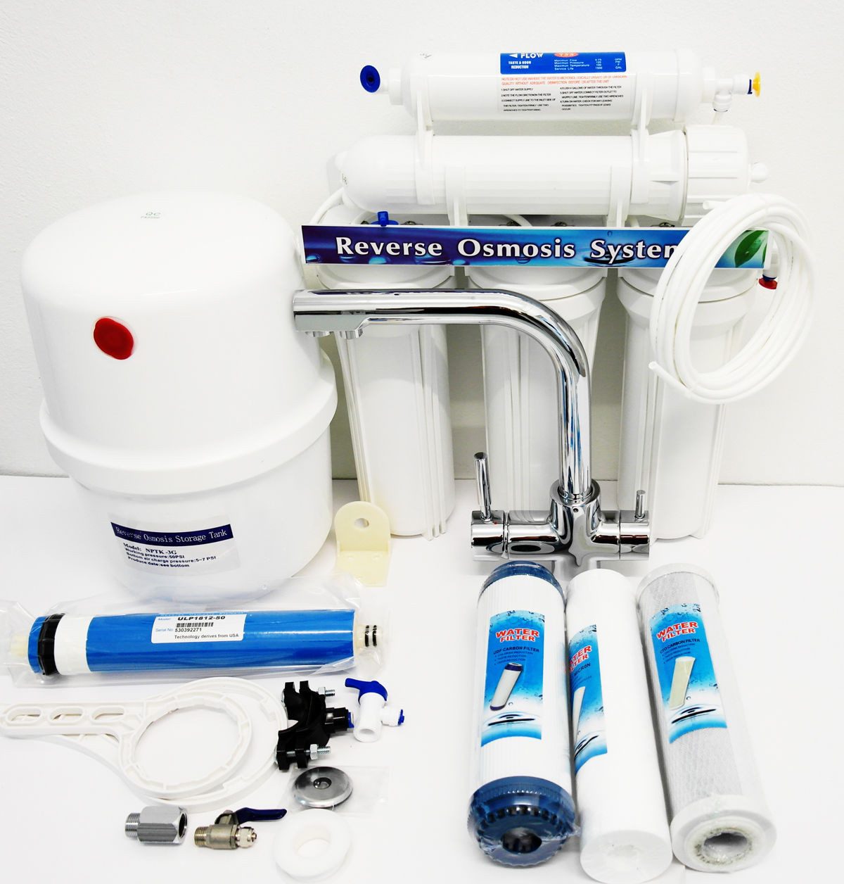 SYS Wasserfilter YS77, 5 Stufen Wasserfilter Umkehrosmose Anlage