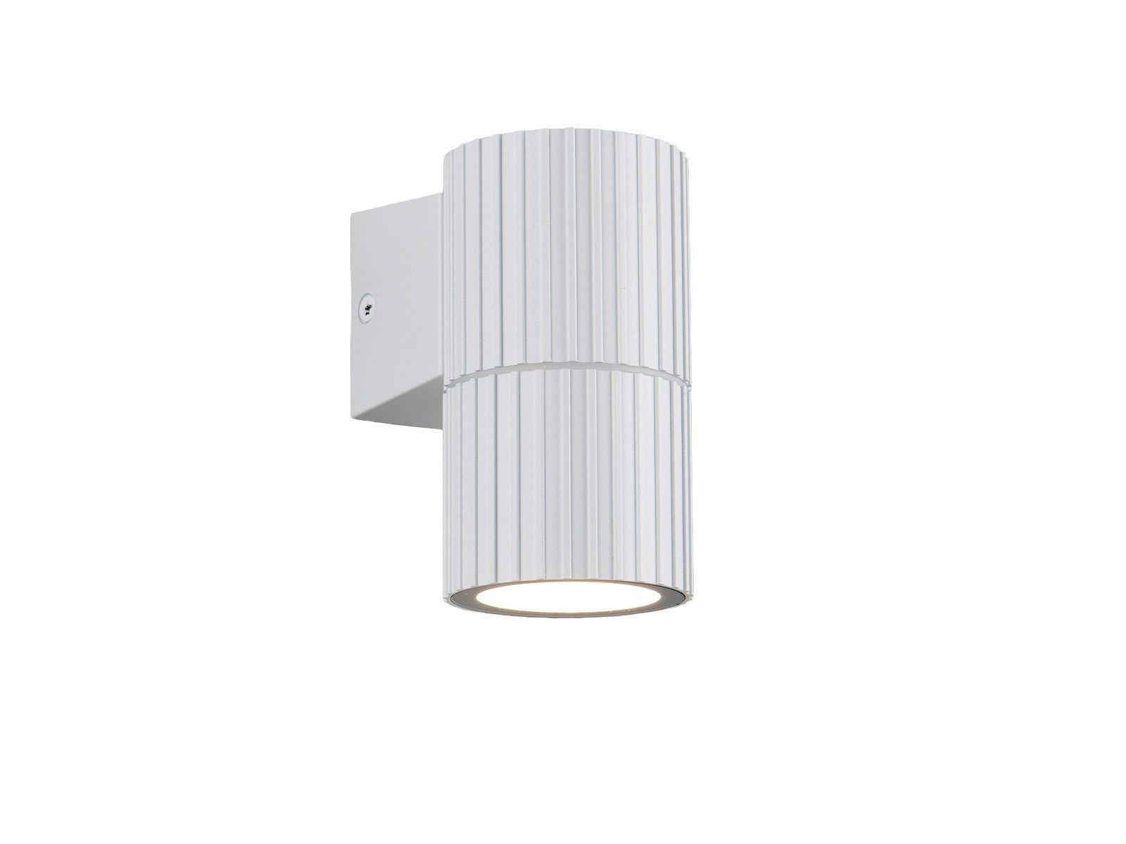 TRIO Leuchten LED Außen-Wandleuchte Aluminium Downlight geriffelt, Höhe 11cm, LED wechselbar, Warmweiß, Außenleuchte für Fassadenbeleuchtung und Außen-Beleuchtung Haus-Wand