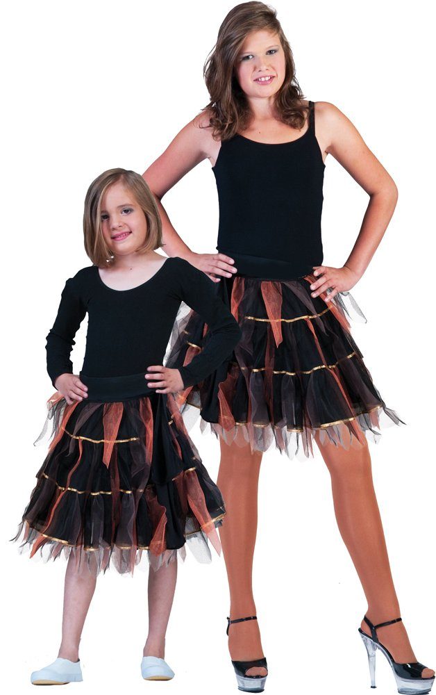 Das Kostümland Kostüm Fantasie Kostüm Petticoat Tüllrock für Mädchen - S