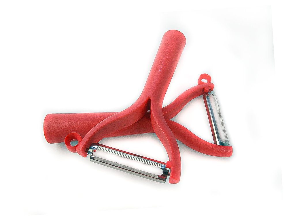 TUPPERWARE Овощечистка Овощечистки Universalschäler (2) rot Flachschliff