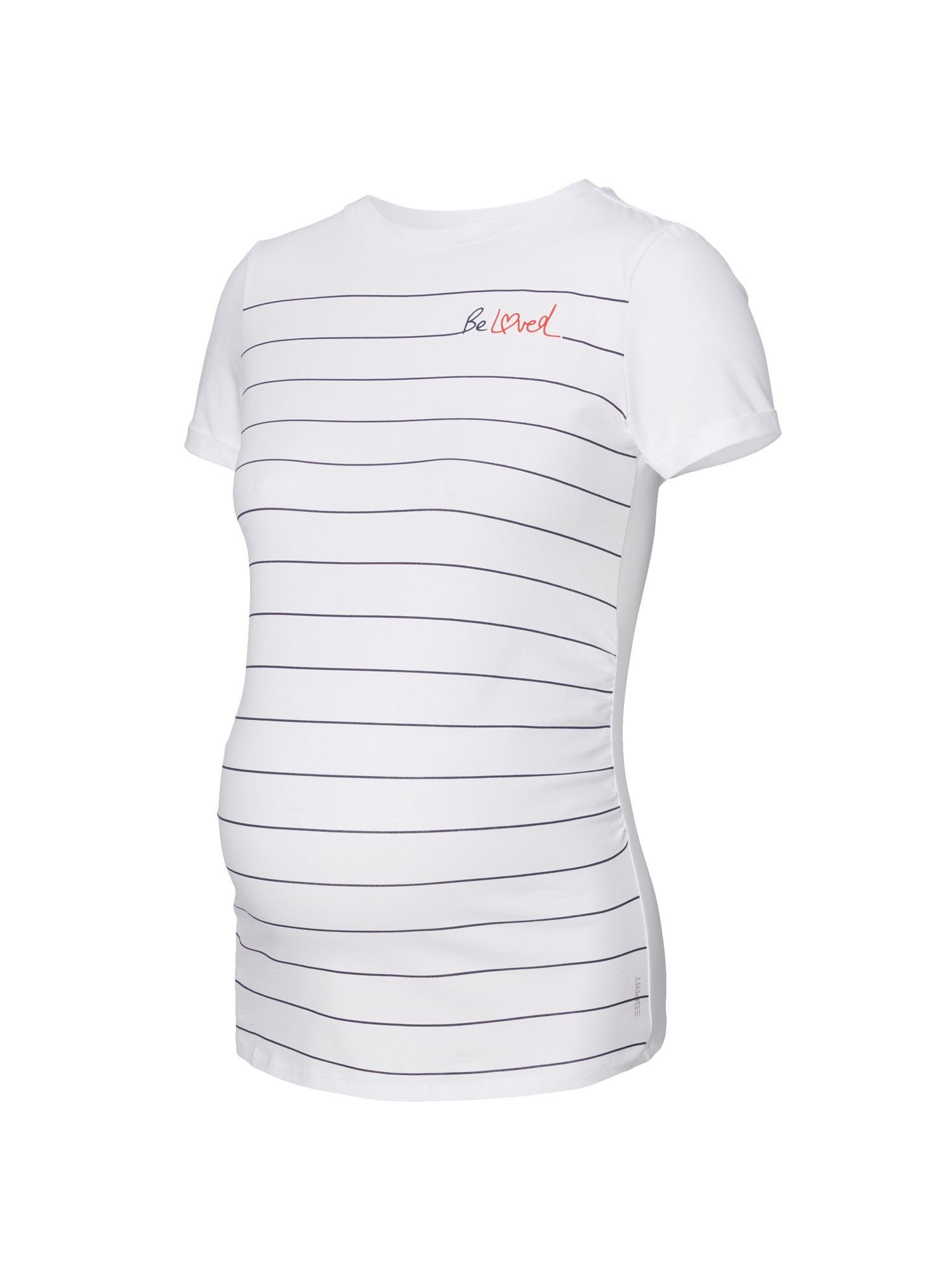 ESPRIT maternity Umstandsshirt T-Shirt mit Streifen, Bio-Baumwolle