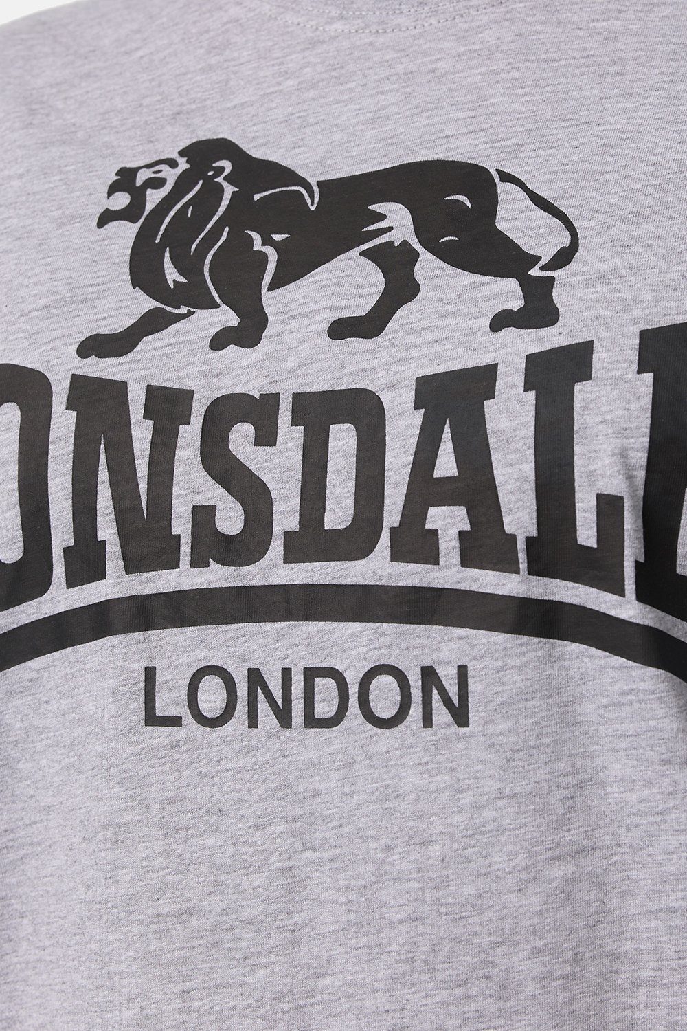 Grey T-Shirt Lonsdale Marl LOGO