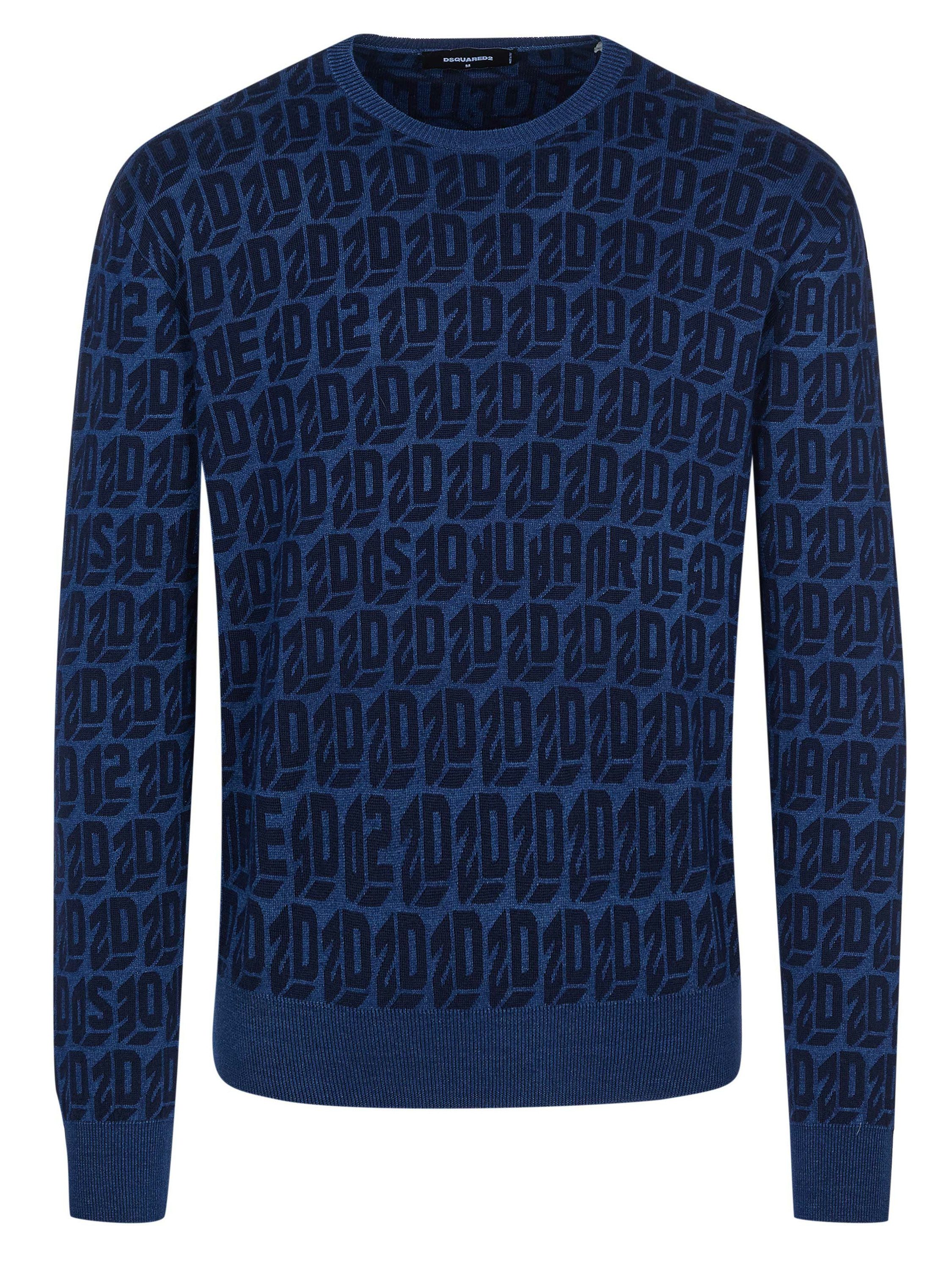 Dsquared2 Rundhalspullover Dsquared2 Rundhalspullover für Herren (1-tlg)