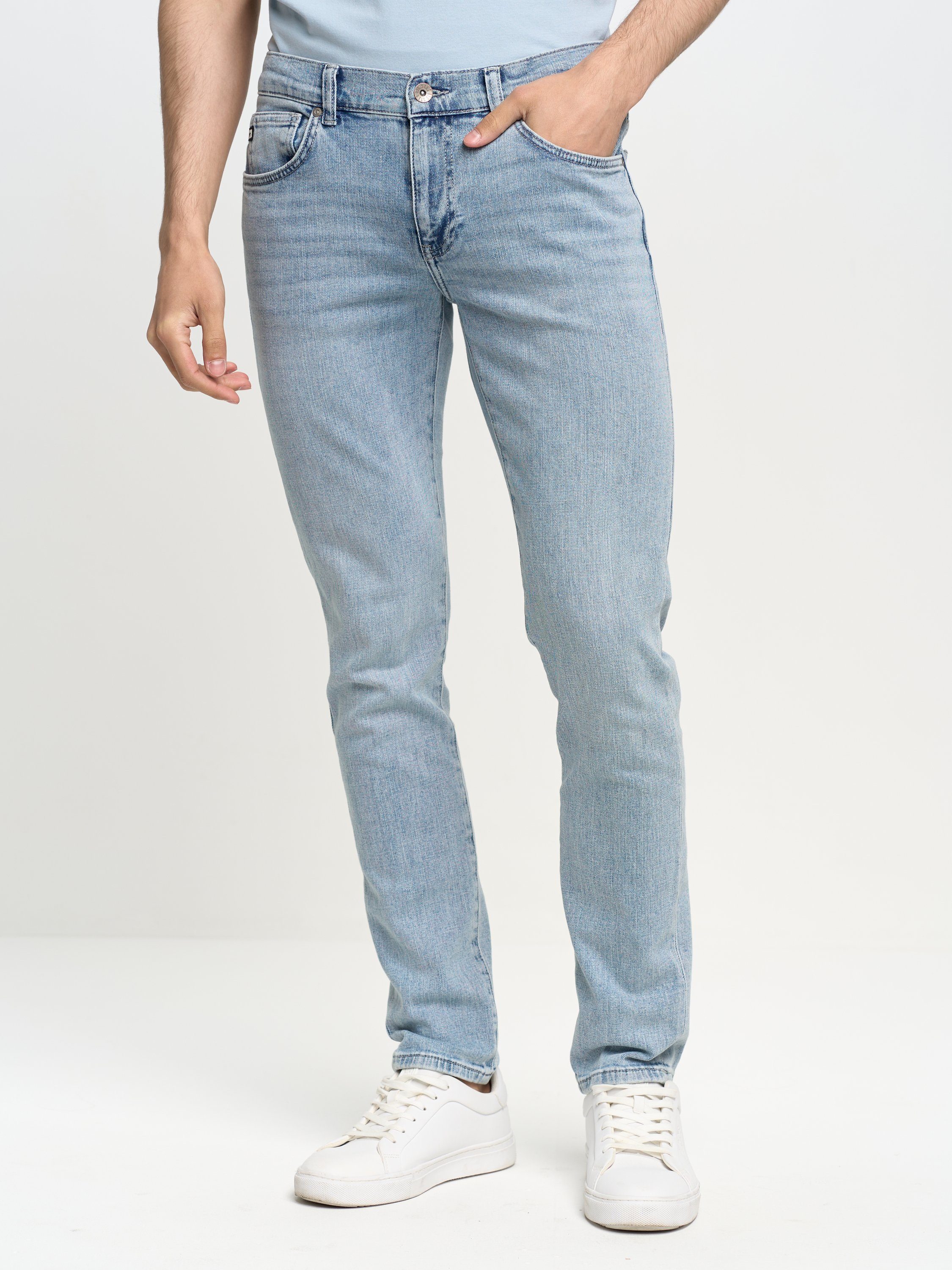 BIG STAR Skinny-fit-Jeans OWEN (1-tlg) hellblau