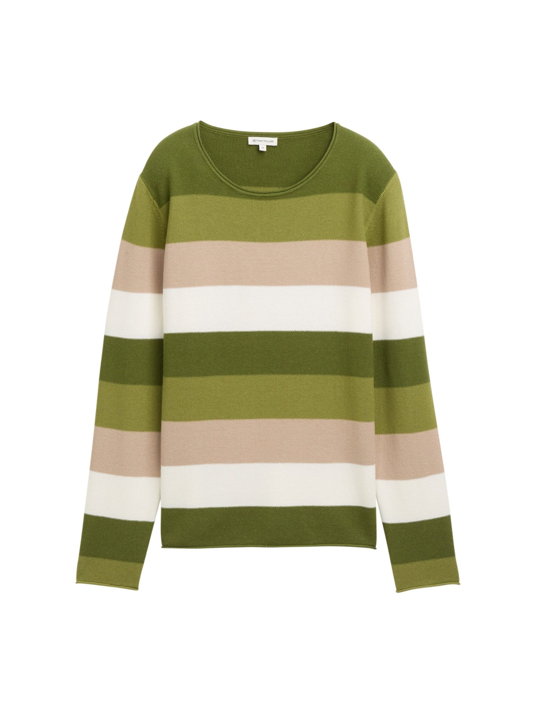 Sweatshirt Knit structured striped