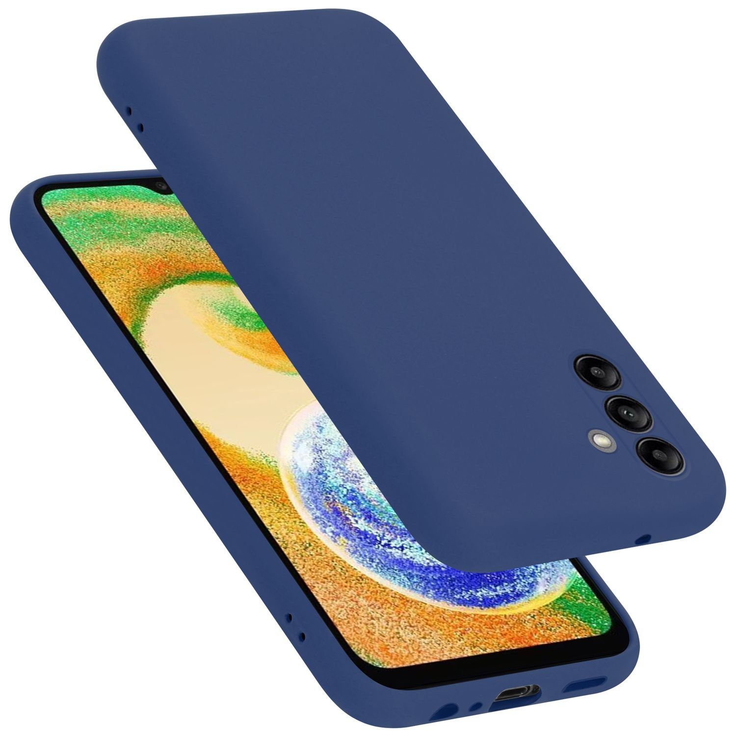 Cadorabo Handyhülle für Hülle Samsung Galaxy A04s, Flexible Hülle TPU Silikon Schutzhülle Back Cover Case
