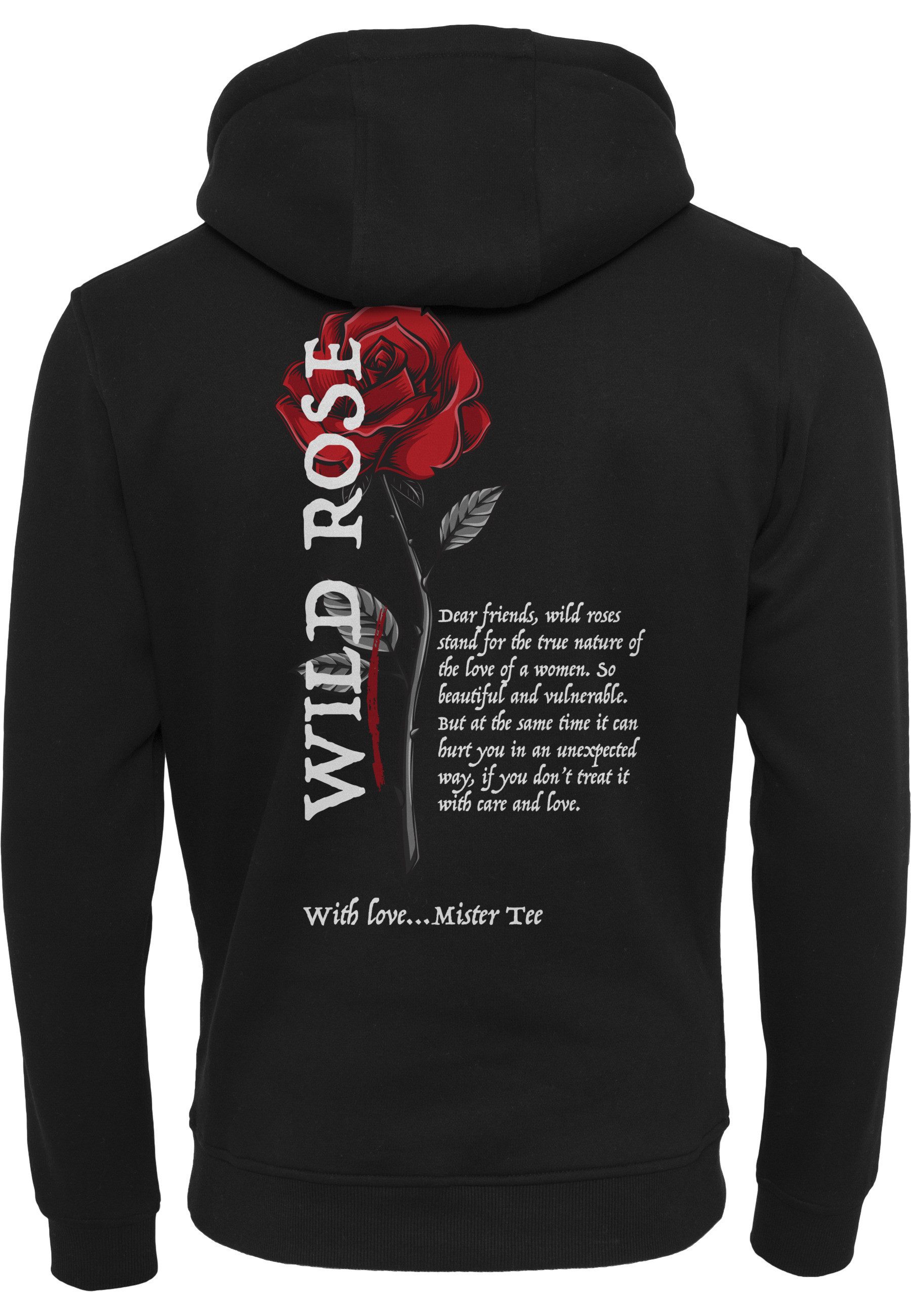 MisterTee Rundhalspullover MisterTee Herren Wild Rose Hoody (1-tlg)