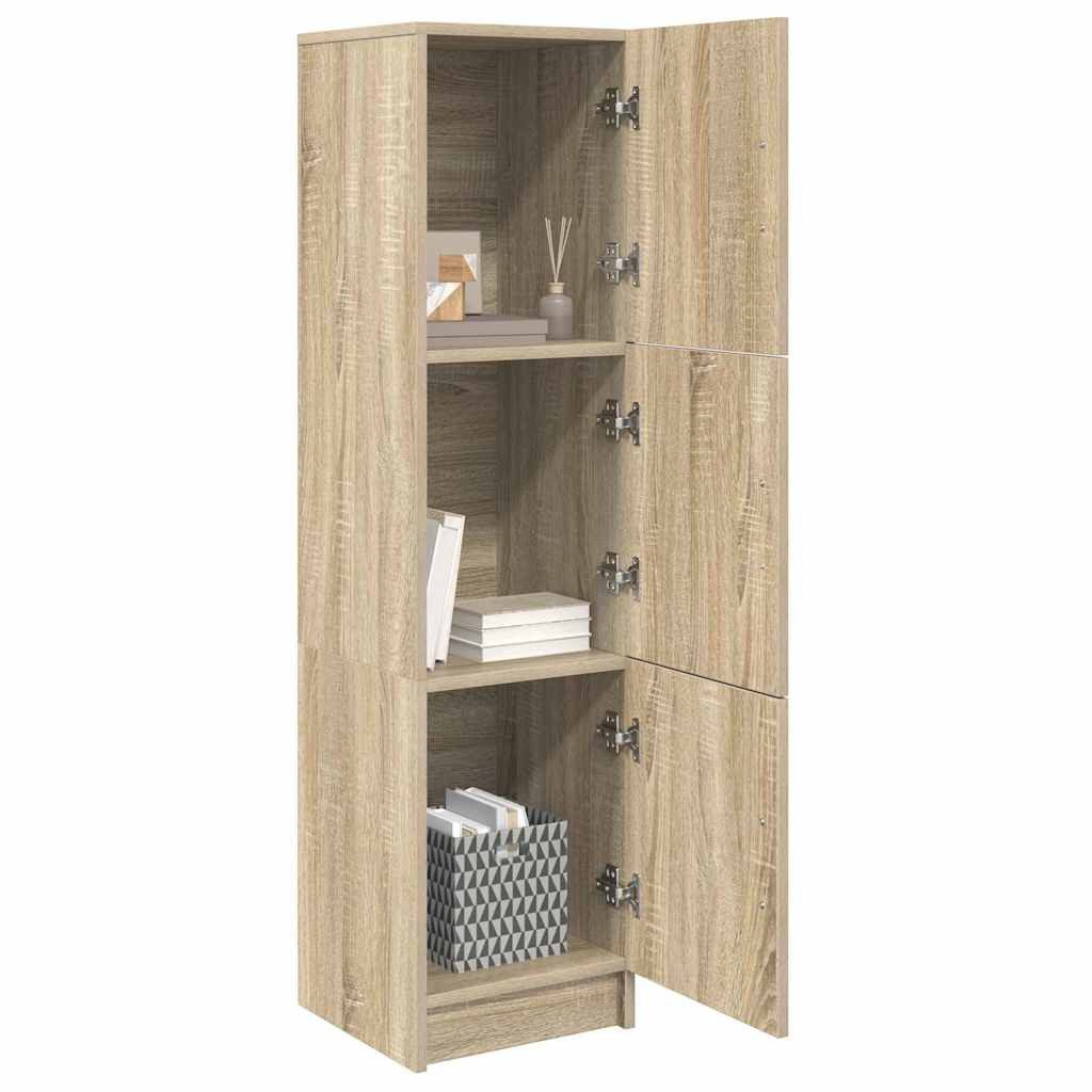 vidaXL Highboard Highboard Sonoma Eiche 31,5 x 32 x 124 cm Holzwerkstoff (1 günstig online kaufen