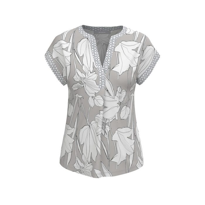 bianca Print-Shirt JULIE mit floralem Print und Tupfendetails