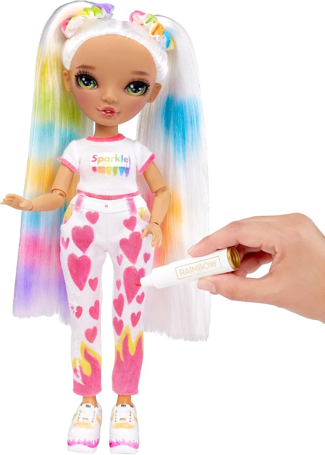 Rainbow High Anziehpuppe Color & Create DIY Modepuppe für Kinder von 4-12 Jahren – Bild 5 von 5