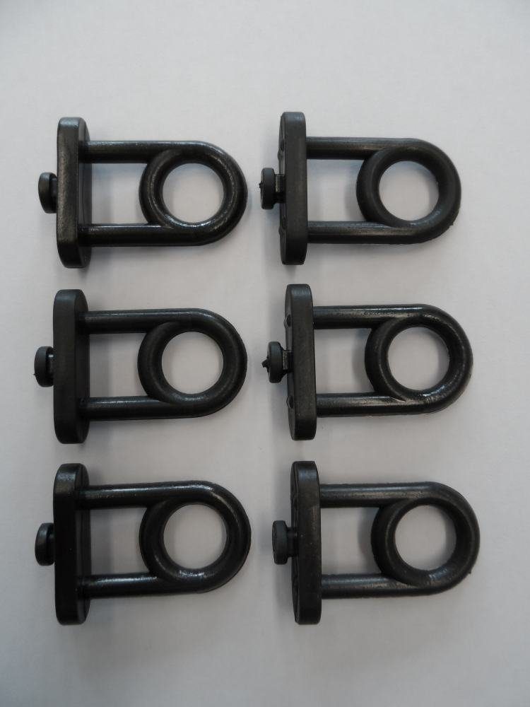 LUTEC schwarz Alutec Ringhaken groß 6 Werkzeugkoffer