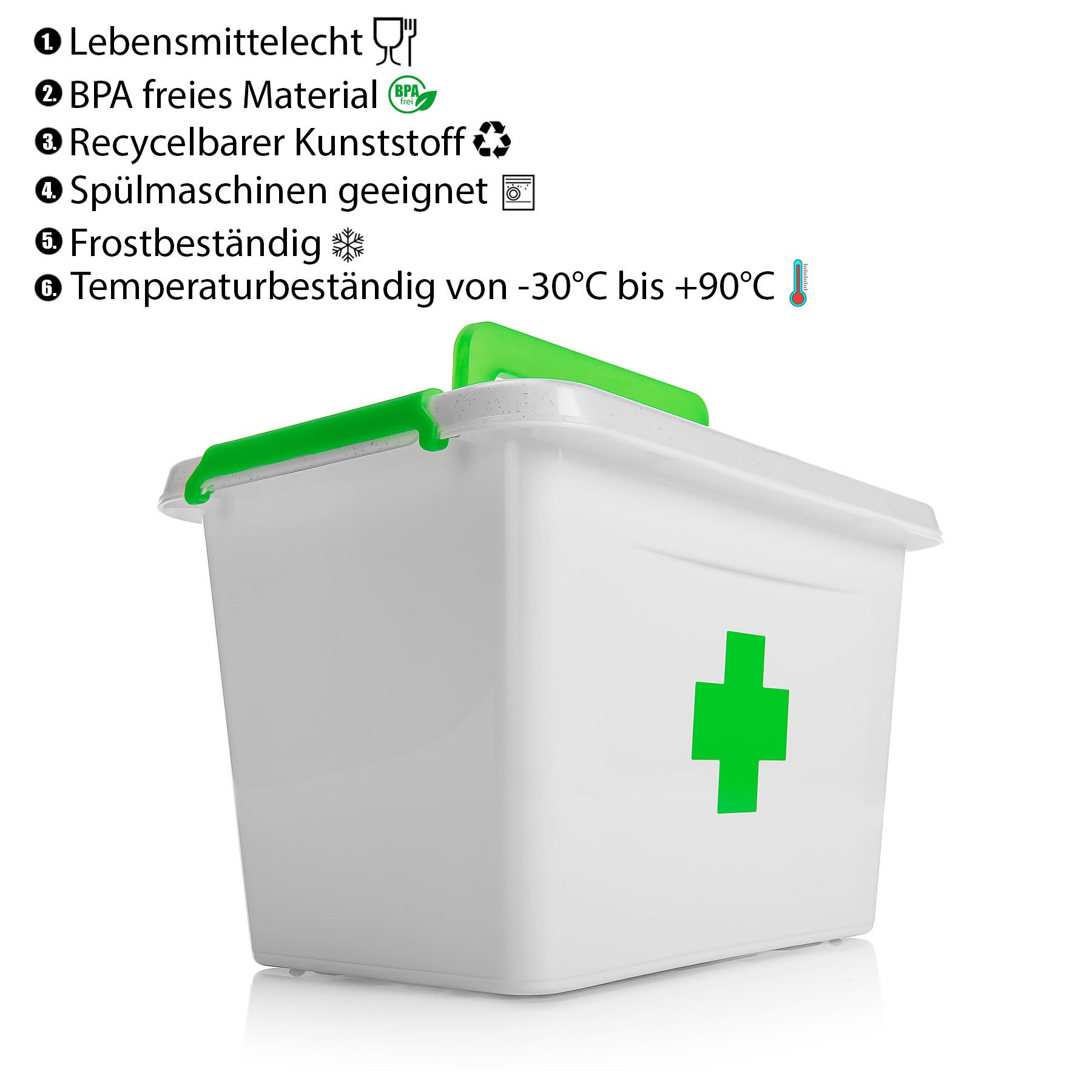 BigDean Aufbewahrungsbox 2 Stück Medizinbox 6,5 günstig online kaufen