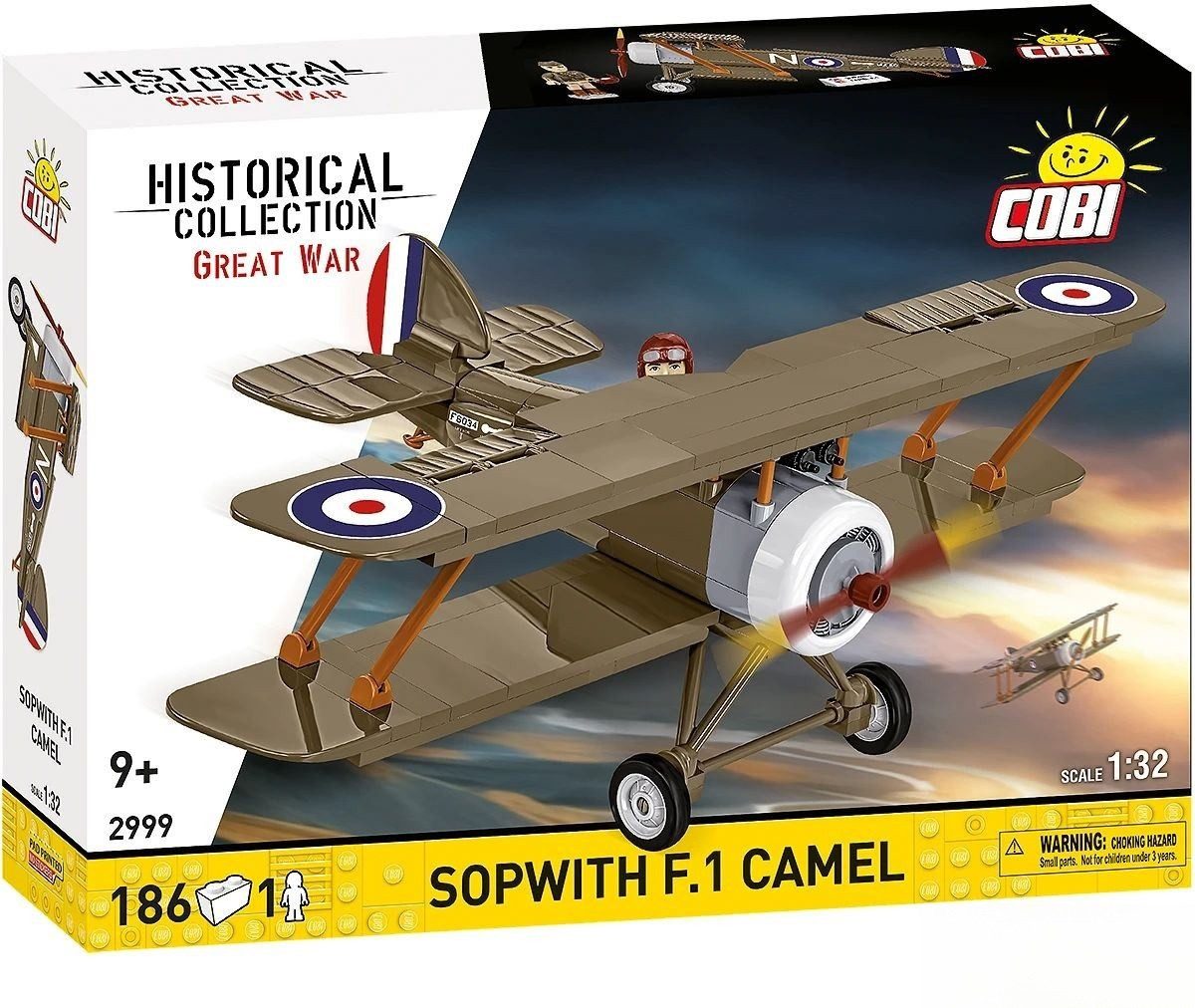 COBI Historical Collection World War II Sopwith.F.1 Camel 2999 Konstruktions-Spielset