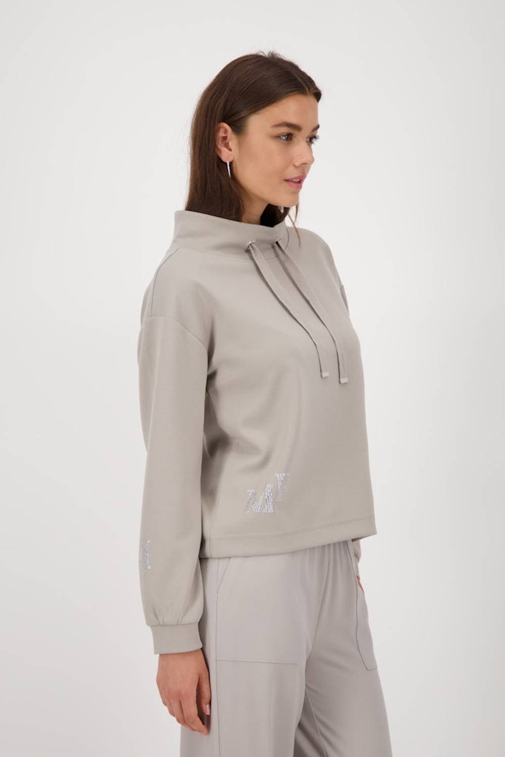 Monari T-Shirt Funkelndes Schmuckdetail als Eyecatcher