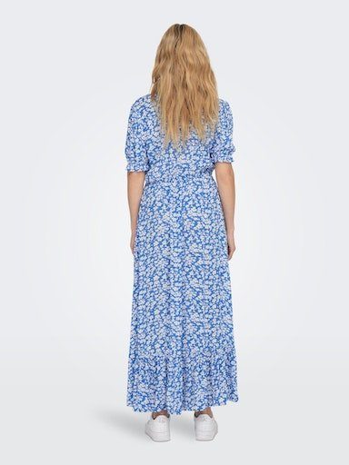 ONLY Maxikleid ONLCHIANTI S/S WVN NOOS LONG Blau DRESS