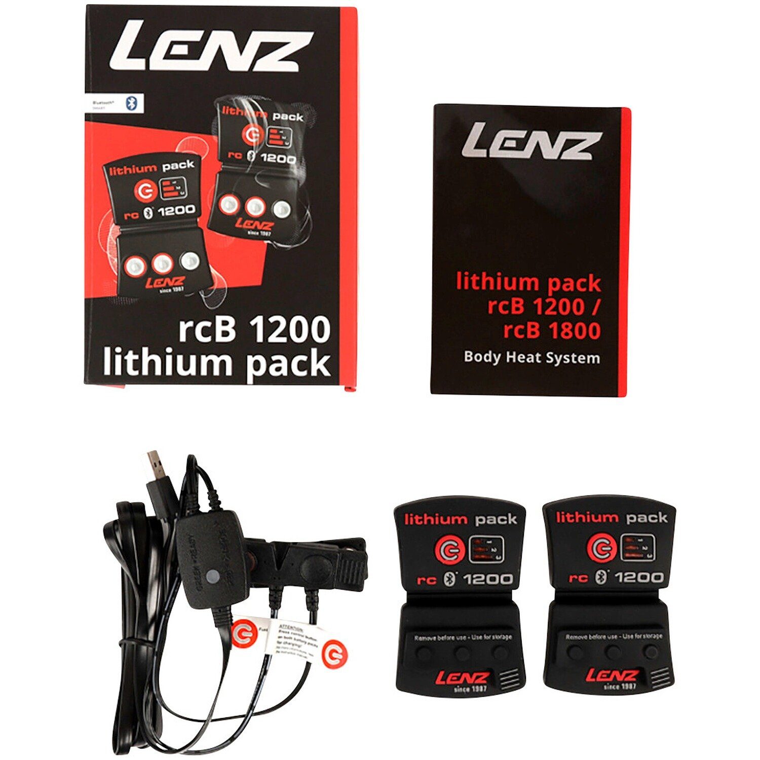 Lenz Lithium Akku Pack rcB 1200, 2er-Set