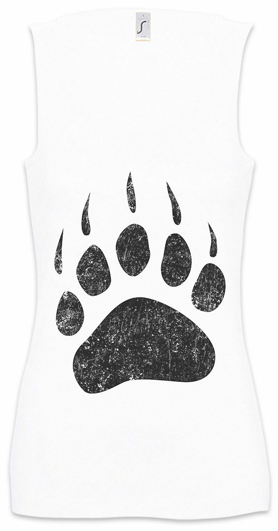 Urban Backwoods Tanktop Bear Paw Ärmelloses Damen T-Shirt Bär Kralle Tatze Pfote Jäger Jagd Hunting Hillbilly Redneck Rednecks