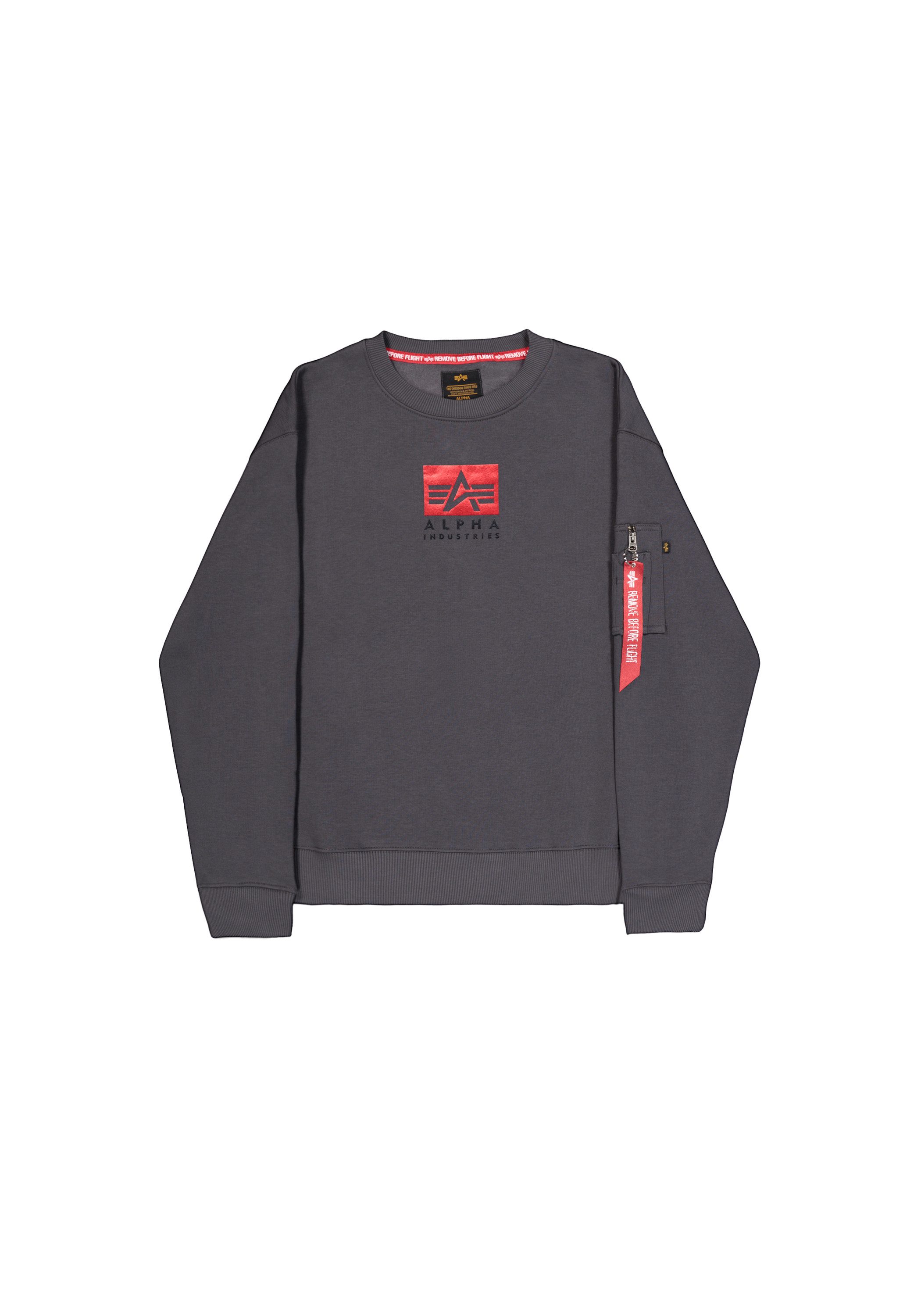 Alpha Industries Sweater Satin Logo Sweatshirt günstig online kaufen