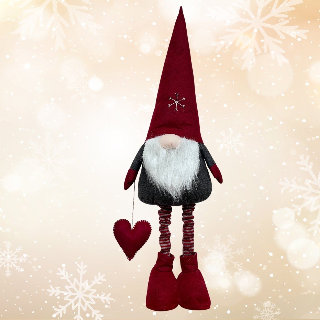 Wohnando Dekofigur Wichtelmann mit langen Beinen: Stilvolle Weihnachtsdekor günstig online kaufen