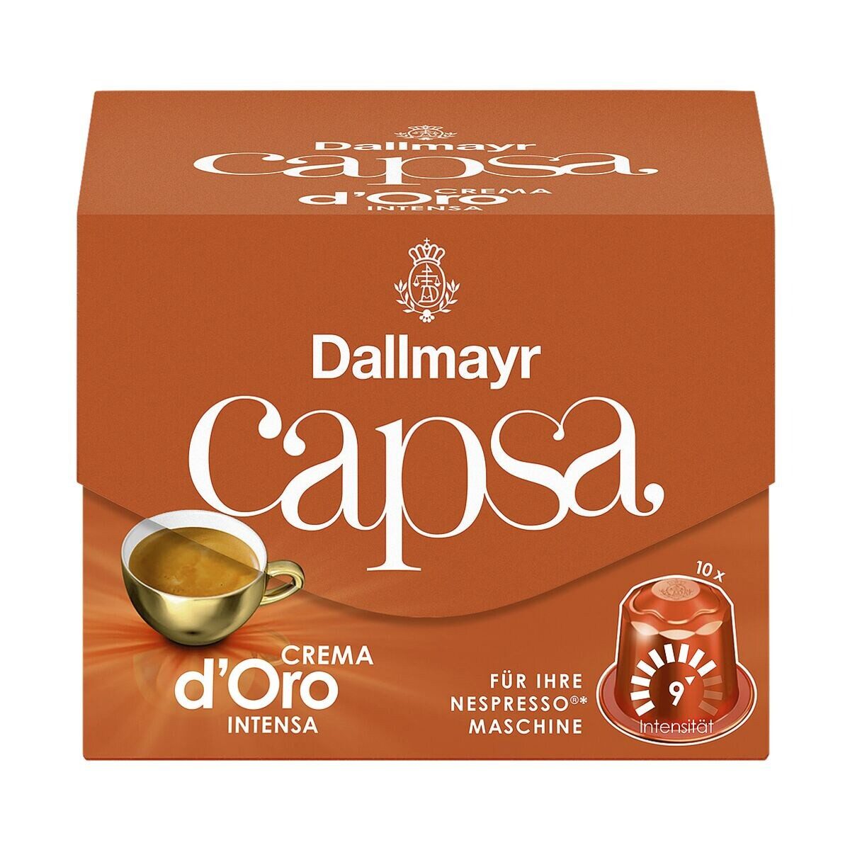 DALLMAYR Kaffee capsa Crema d'Oro intensa, 10 Kapseln
