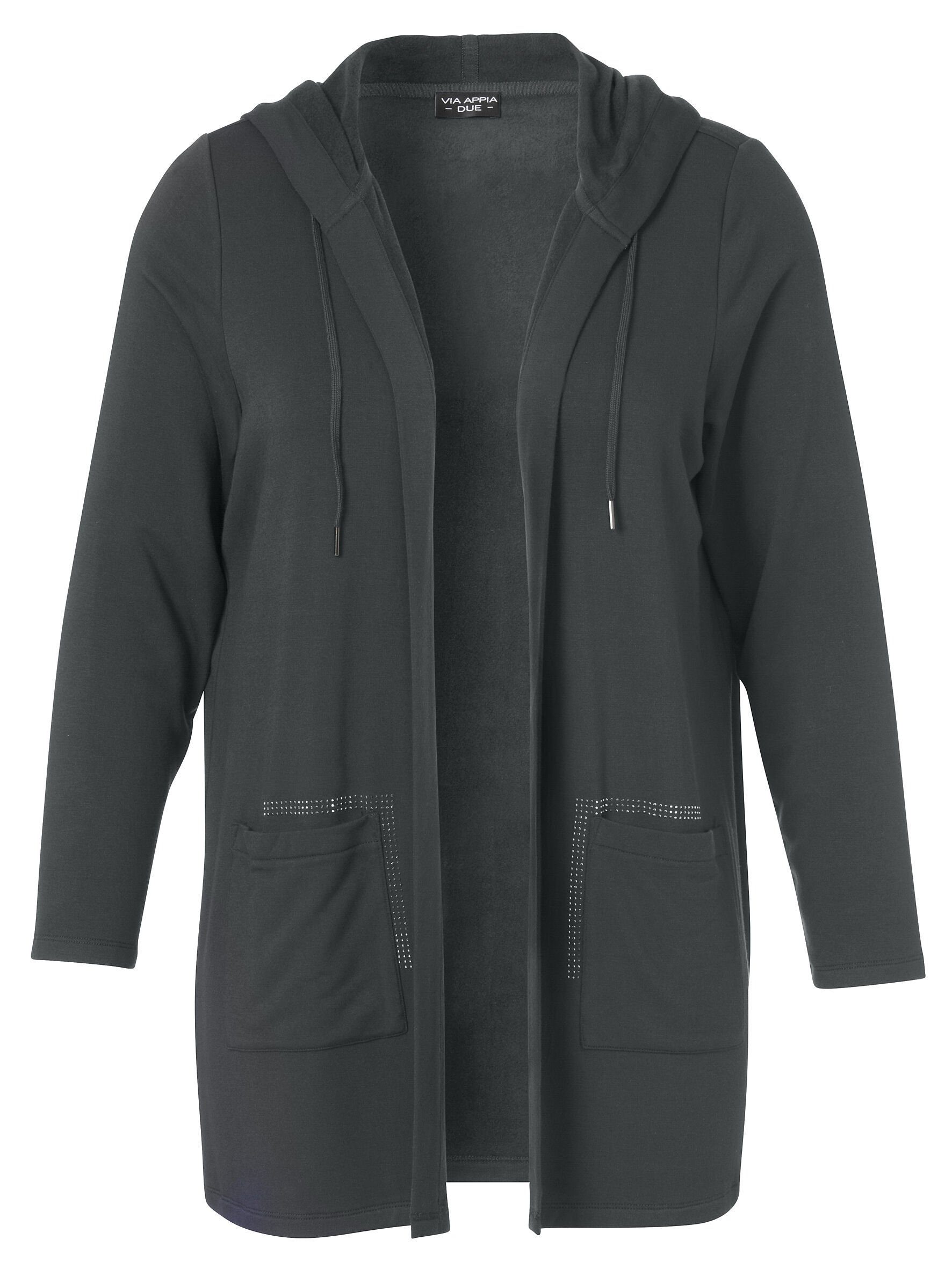 VIA APPIA DUE Strickjacke mit Glitzersteinen günstig online kaufen