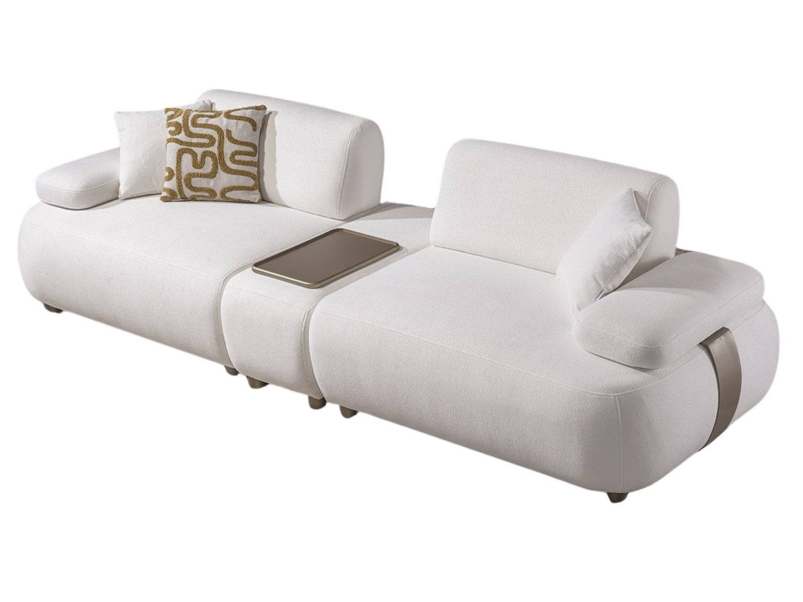 Villa Möbel Sofa Chelsea, 4-Sitzer 1 Teile, mit Relax-/Bettfunktion durch verstellbare Rückenlehne