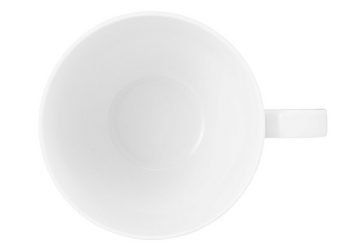 Seltmann Weiden Latte-Macchiato-Glas Beat Weiss uni Milchkaffeeobertasse 0,35 l, Porzellan