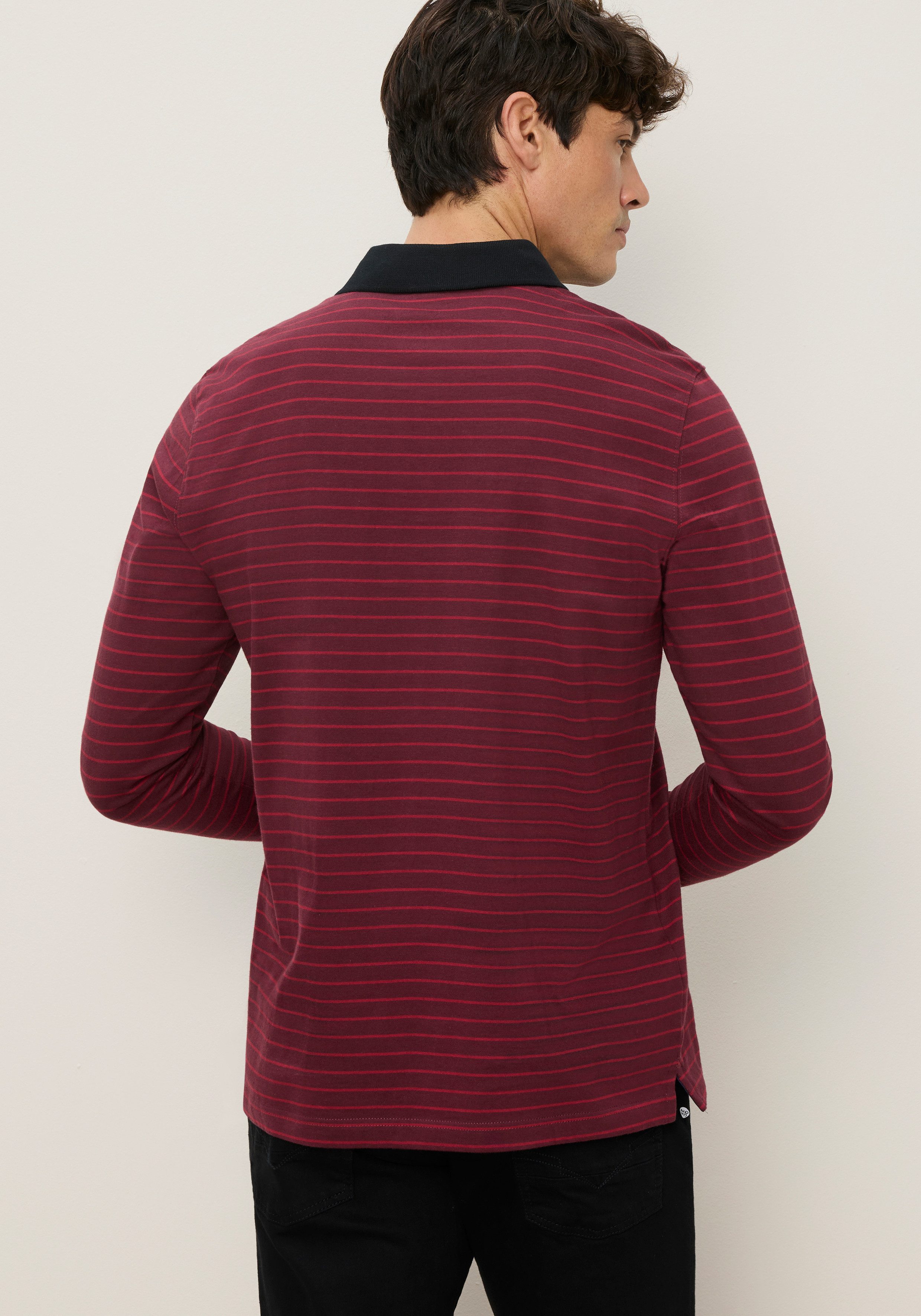 Man's World Poloshirt Normale Passform, mit Langarm, mit Polokragen, geringeltes Design. € 24,99, (€ 24,99 pro 1 Stk).