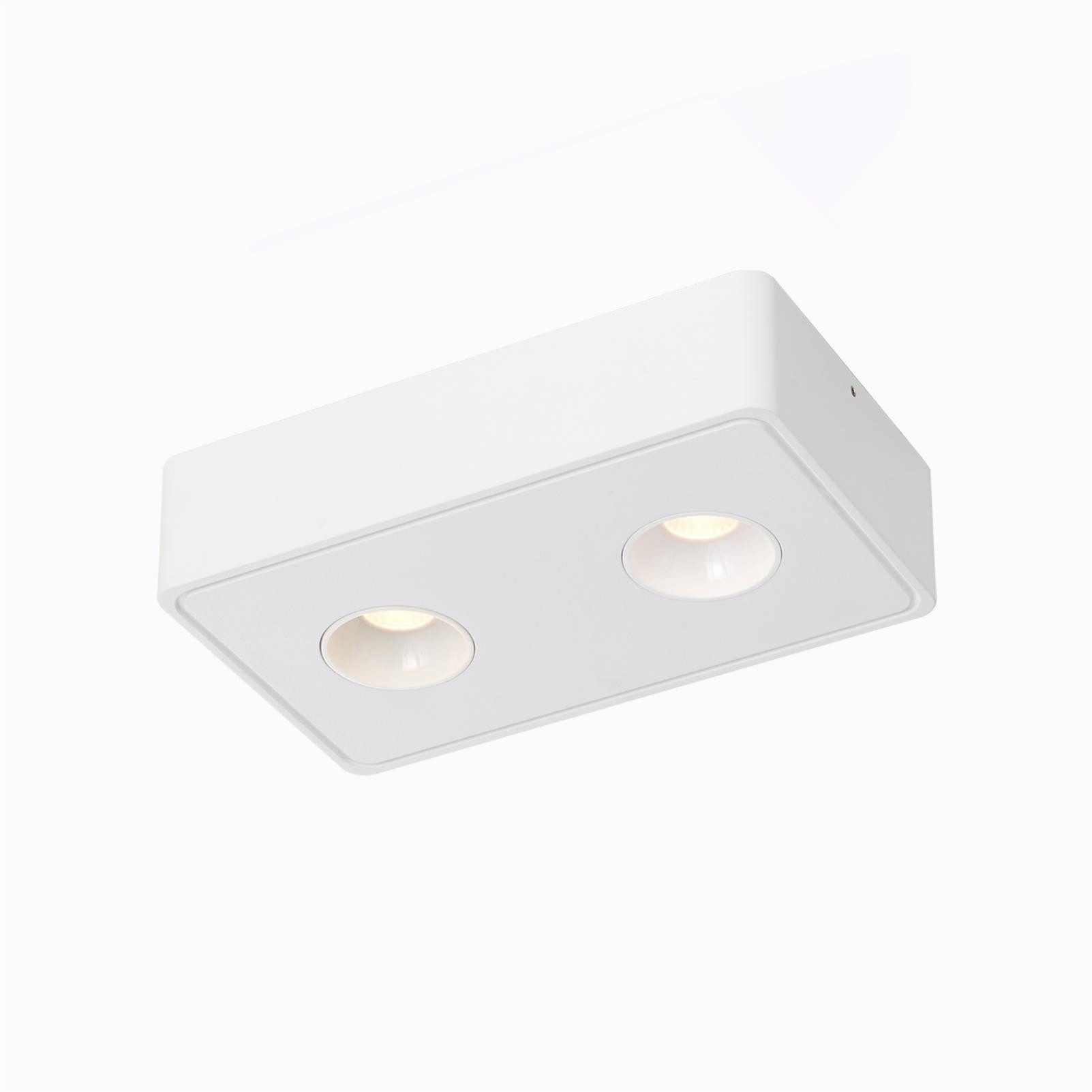 ZMH LED Deckenstrahler Spots LED Aufputz - Aufbaustrahler mit 2 Flammig Deckenspots 14W, Modern Spotbaken Flach Aufbauspot für Küche
