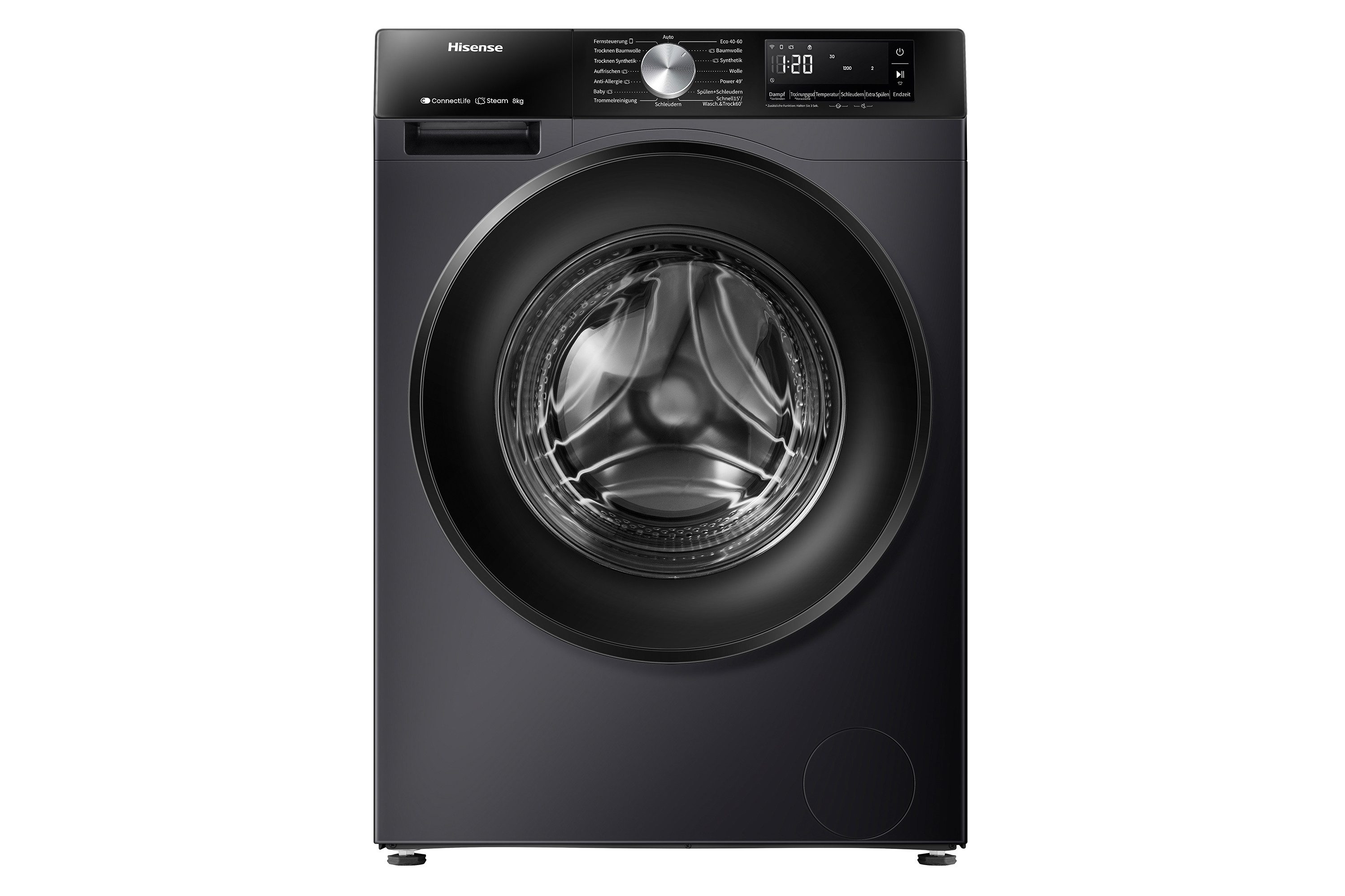 Hisense Waschtrockner 3S Serie WD3S8043BB3, 8 kg, 5 kg, 1400 U/min