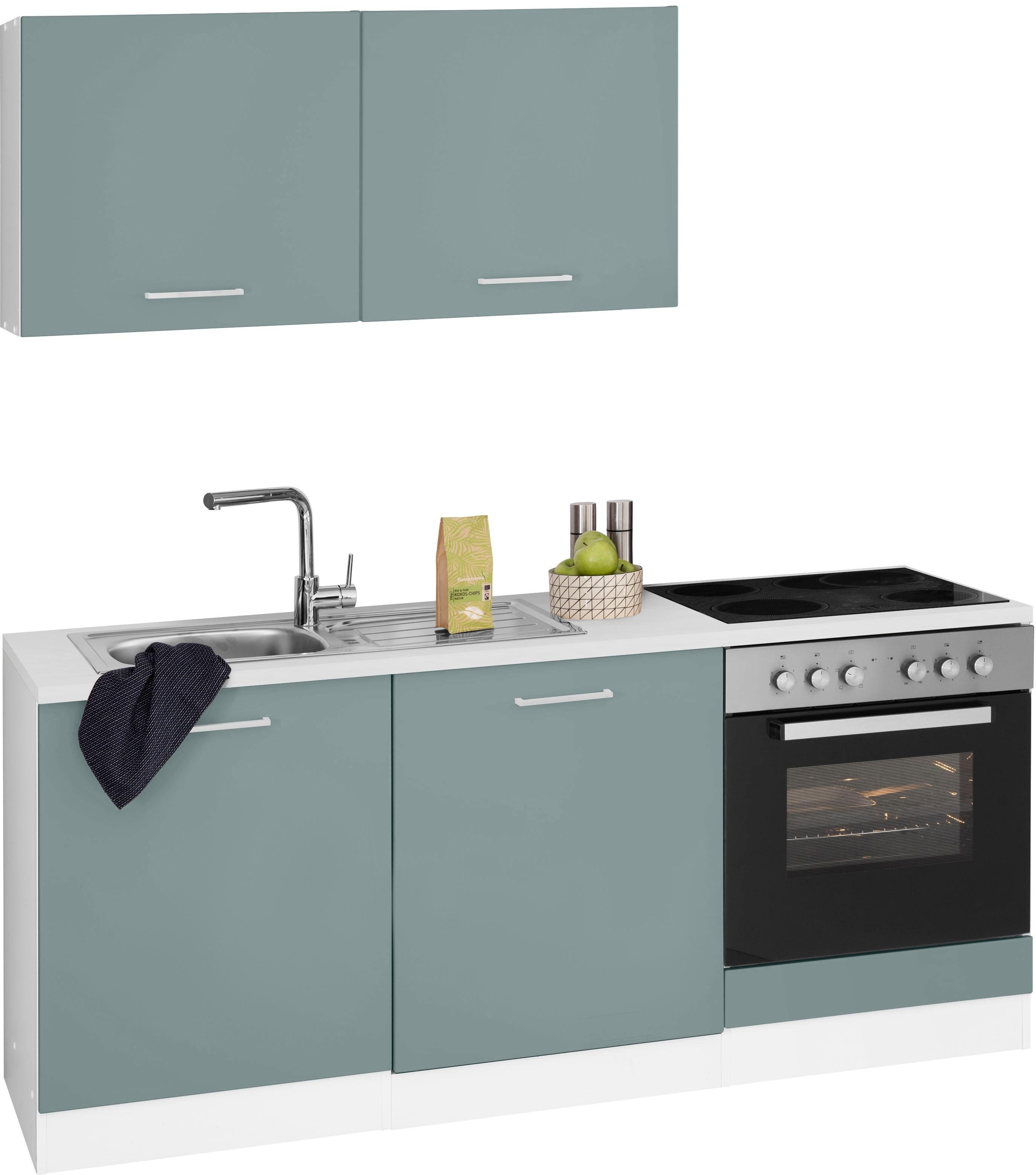HELD MÖBEL Küchenzeile Visby, ohne E-Geräte, Breite 180 cm für  Geschirrspülmaschine | Umbauschränke