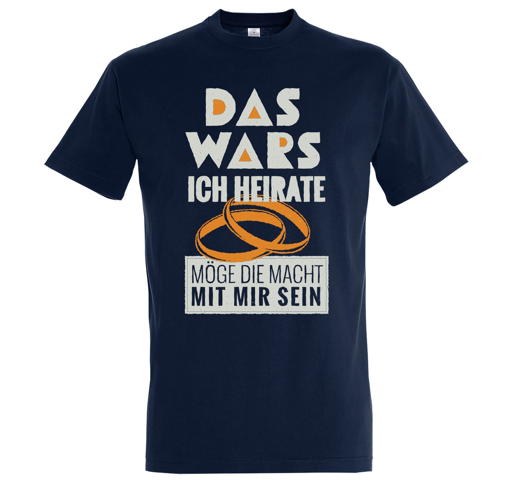 Youth Designz T-Shirt Das Wars Ich Heirate Herren Shirt mit lustigem Frontprint Navyblau | T-Shirts