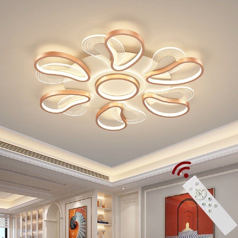 Euroton LED Deckenleuchte LED Deckenleuchte Fernbedienung Farbton steuerbar dimmbar, LED fest integriert, mit Fernbedienung warmweiß bis kaltweiß einstellbar, dimmbar