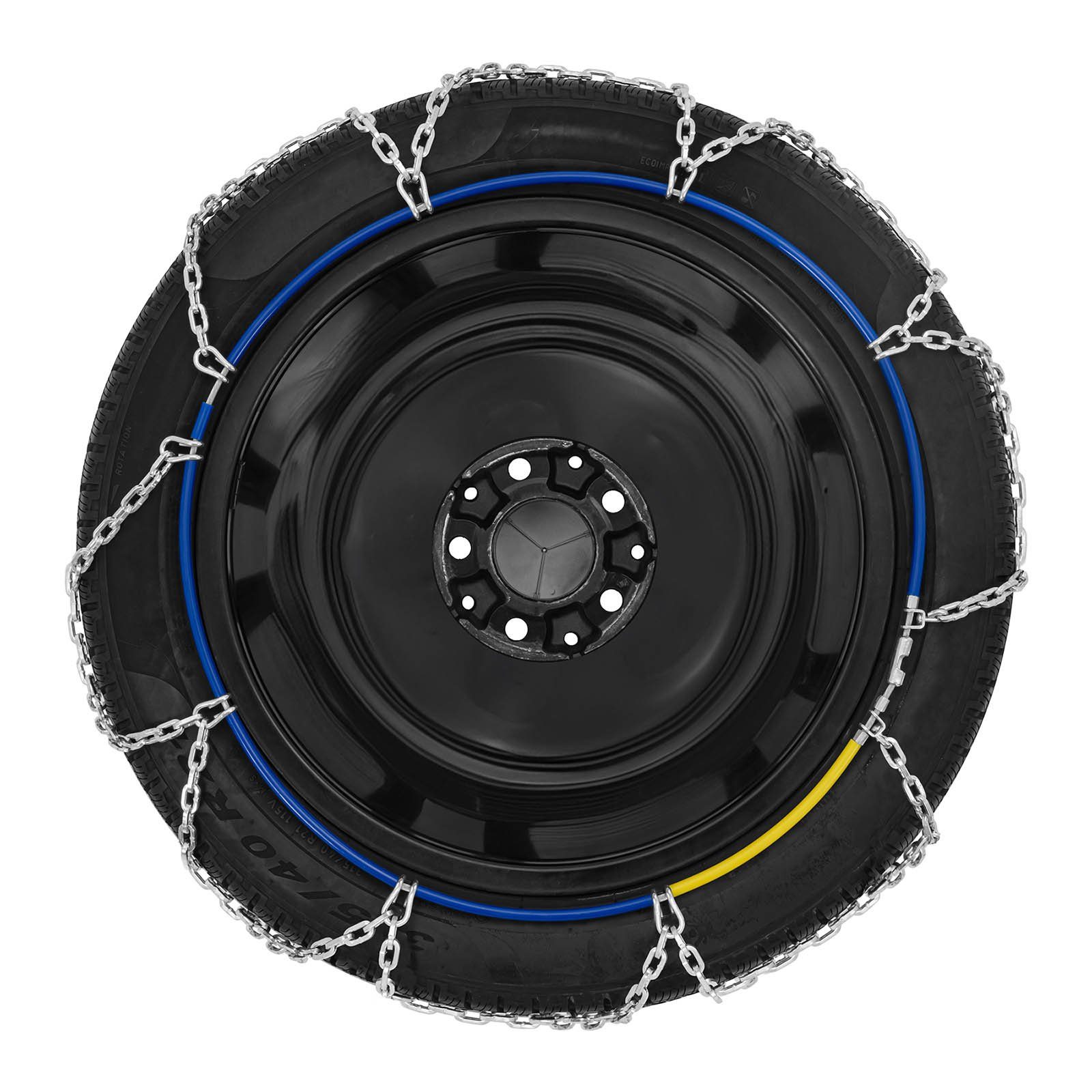 MDHAND Schneeketten 8 Stück Reifen Kette Tire Chain, (Set, 8-tlg),  Universal Stabile Gelb