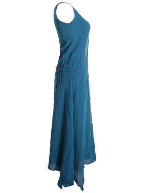 Vishes Maxikleid Ärmelloses Lagenlook Kleid zum Hochbinden Elfen, Hippie, Ethno, Goa Style