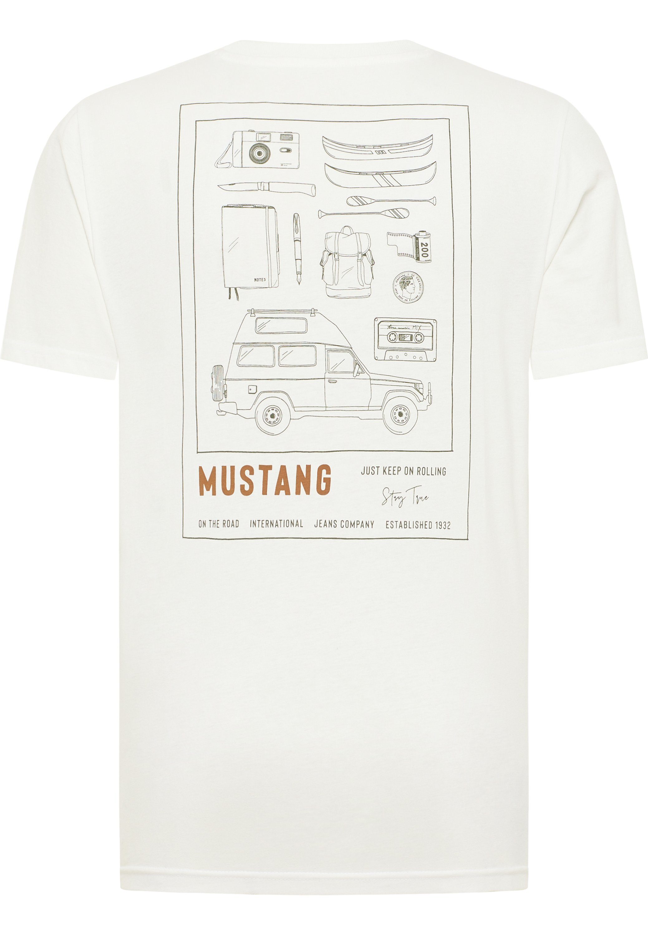 Mustang T-Shirt MUSTANG Kurzarmshirt