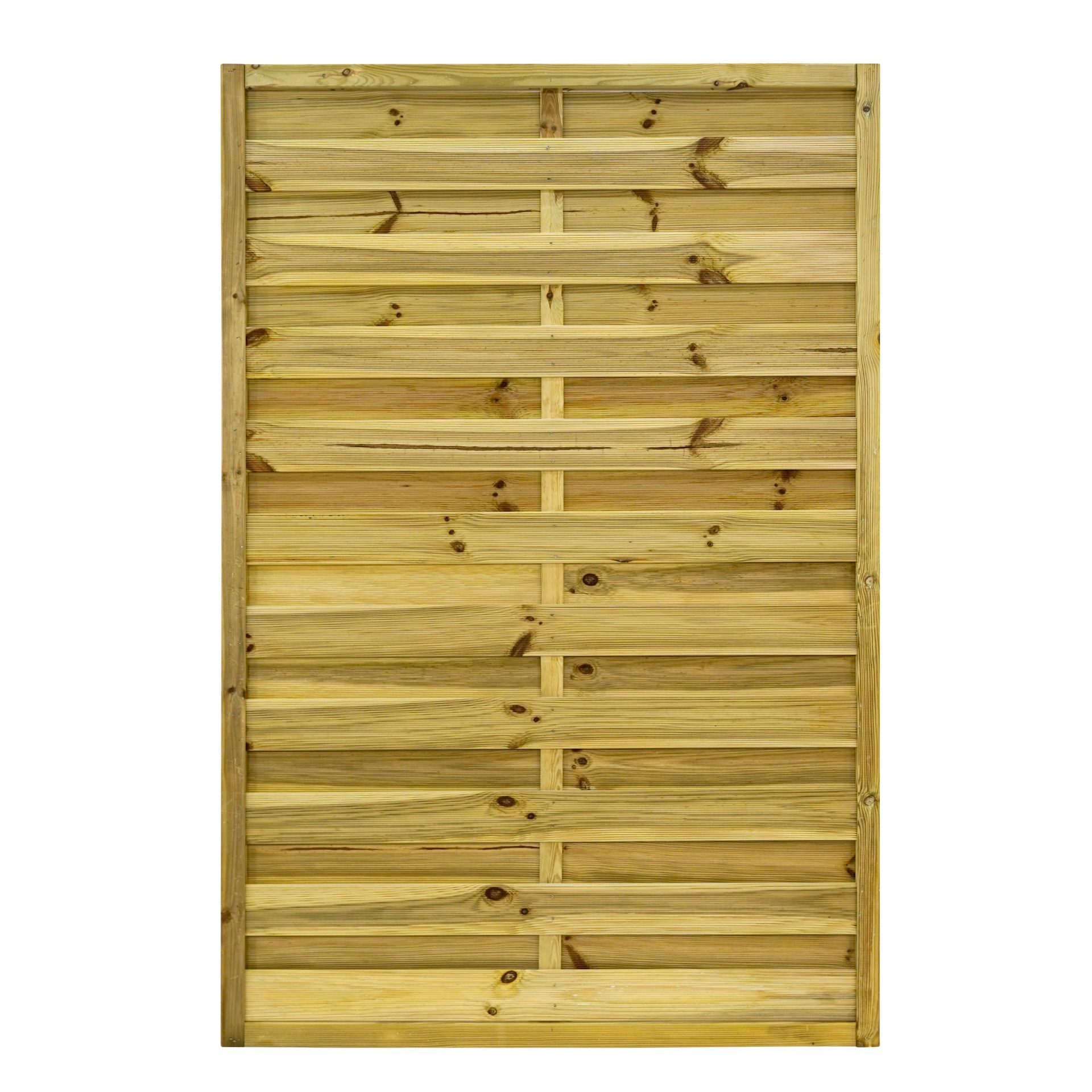 GartenLand Zaun Sichtschutzzaun Vario gerade Kiefernholz – Kesseldruckimprägniert, (Set, Ohne Pfosten)