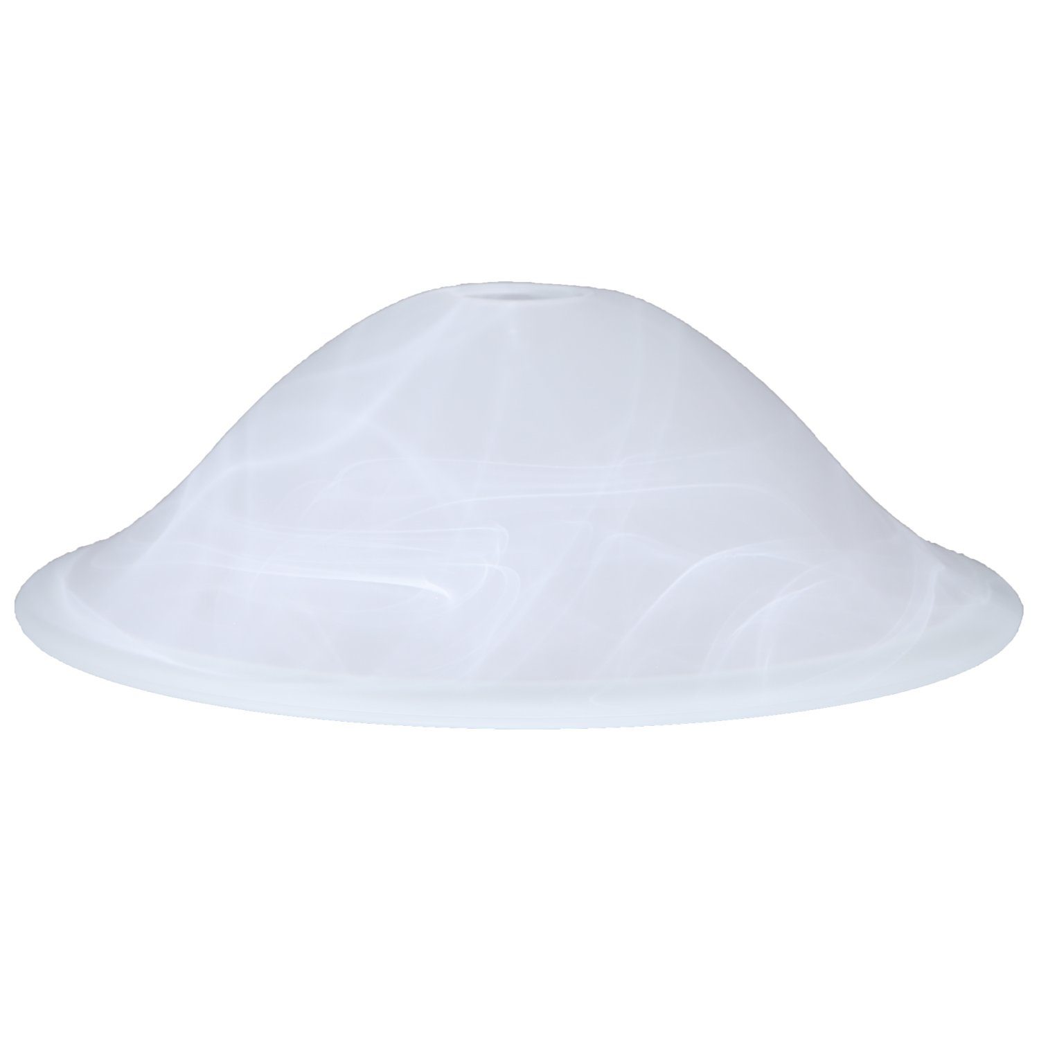 Home4Living Lampenschirm Lampenglas Ersatzglas Alabasterglas weiß Ø 300mm E günstig online kaufen