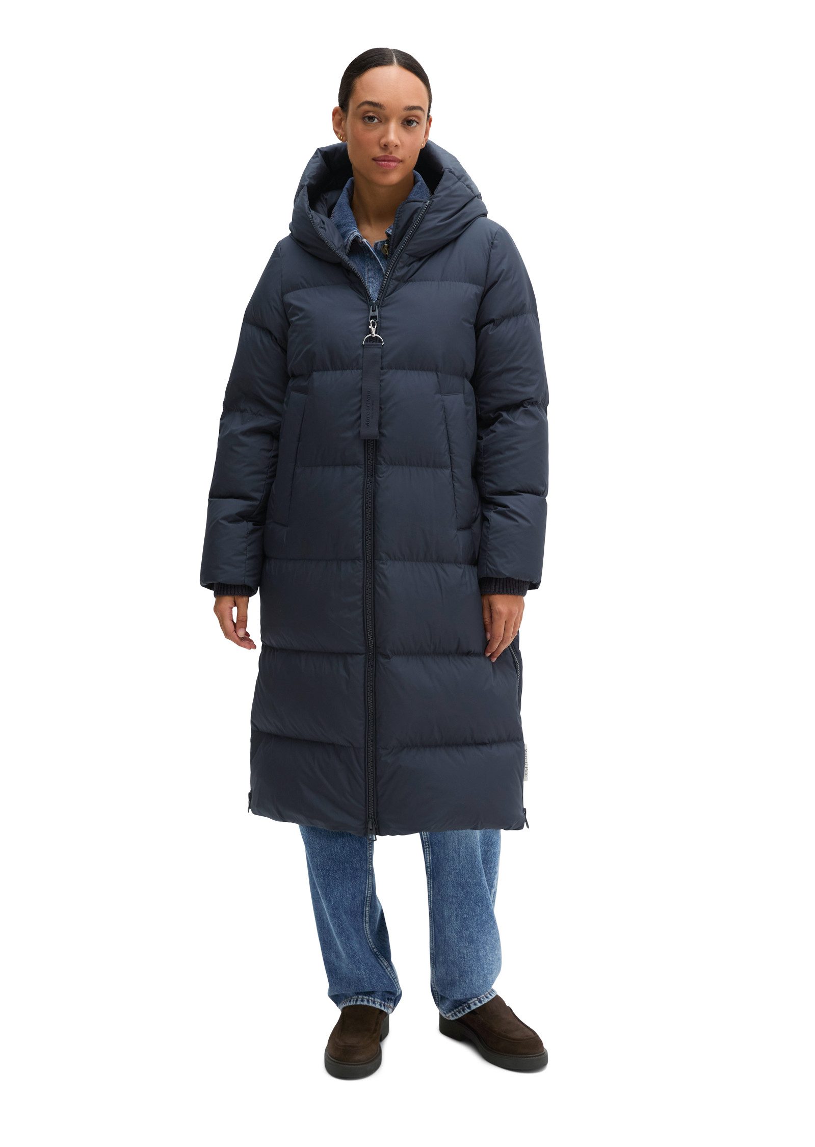 Marc O'Polo Daunenmantel mit 2Way-Zip und seitlichen Reißverschlüssen – Bild 4 von 5