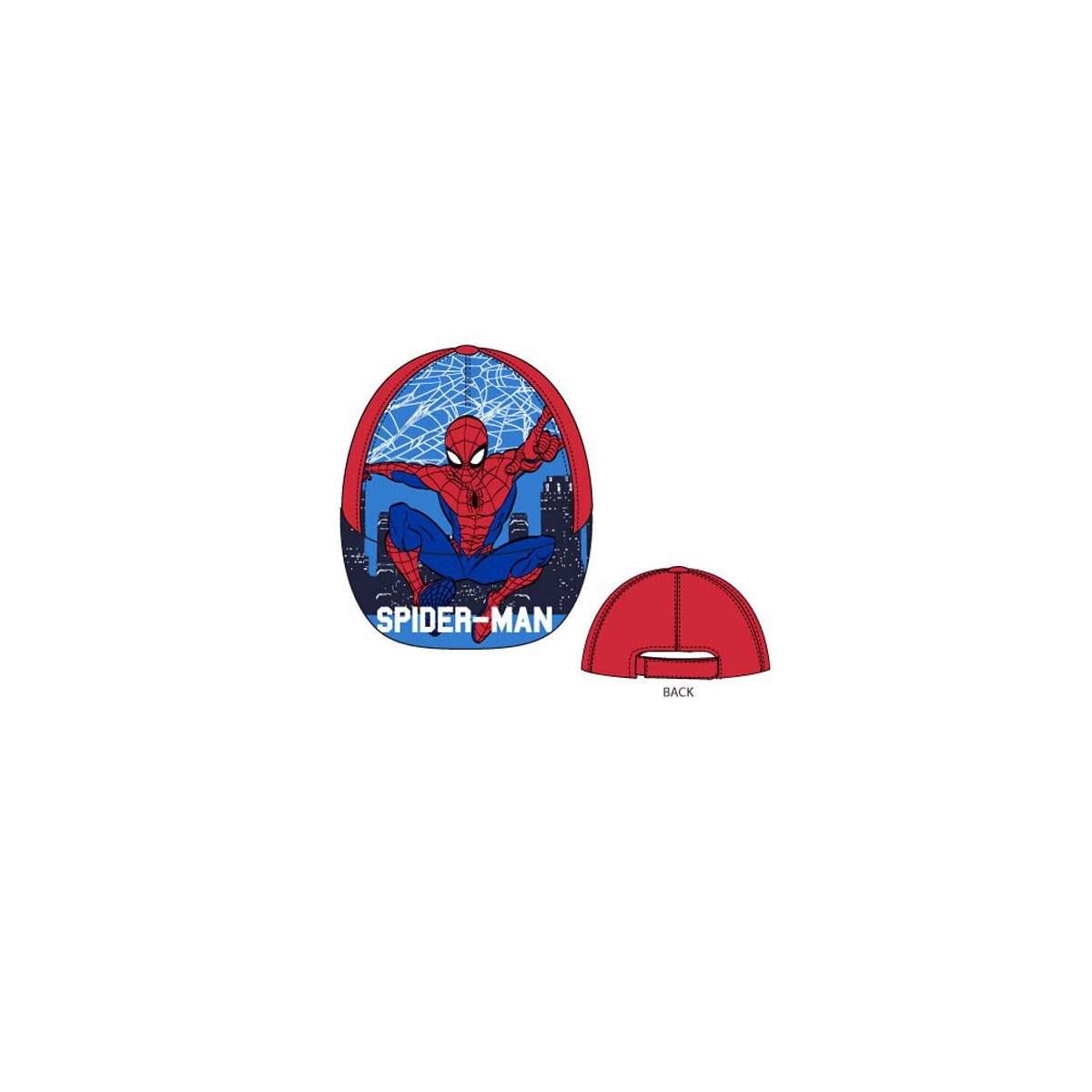 Spiderman Baseball Cap Spiderman Night City Kinder Baseballmütze 52 cm