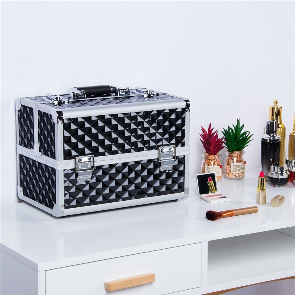Yaheetech Kosmetikkoffer, Schminkkoffer mit 2 Schlüssel günstig online kaufen