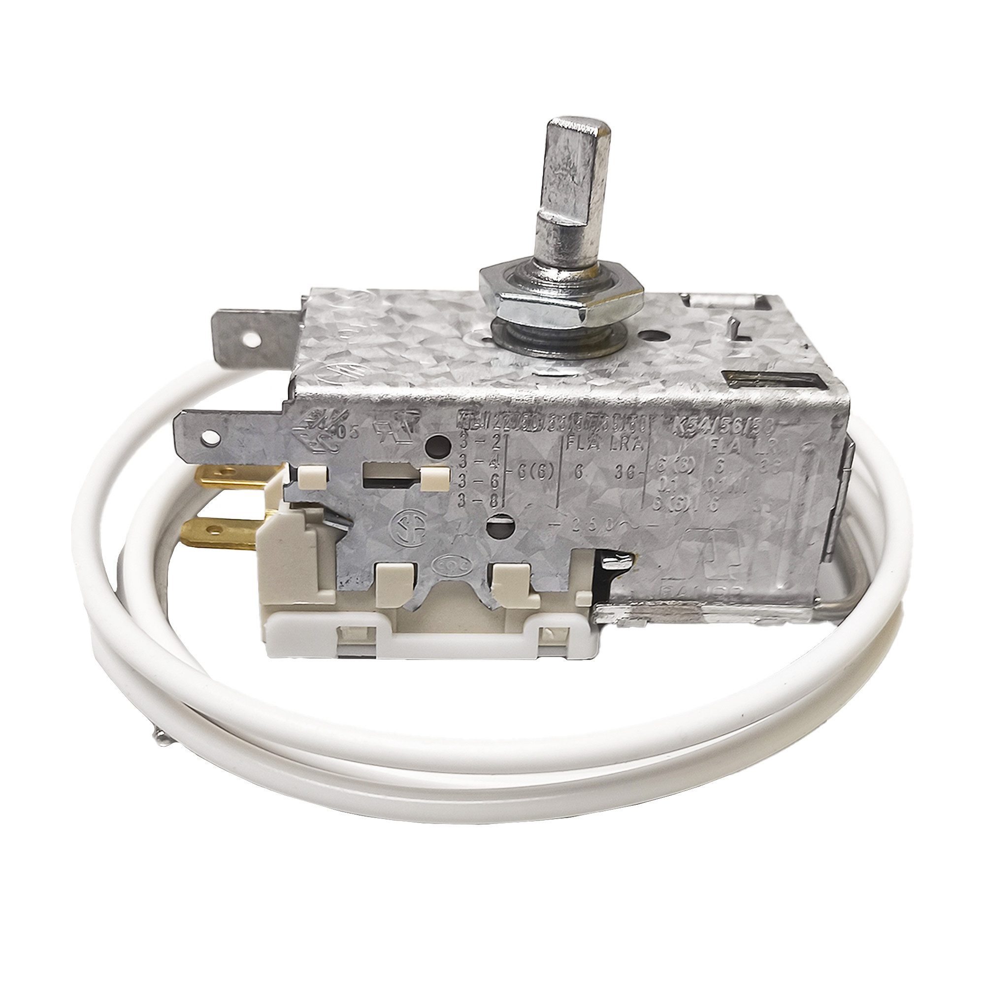 VIOKS Thermodetektor Thermostat K57-L5558 Ranco 900mm Kapillarrohr 3x4,8mm AMP, für Kühlschrank
