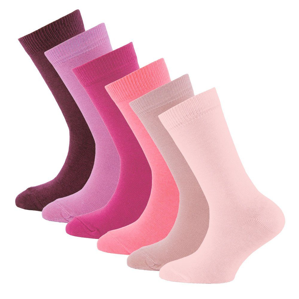 Ewers Socken Socken Uni (6-Paar) flieder -rosé - beere
