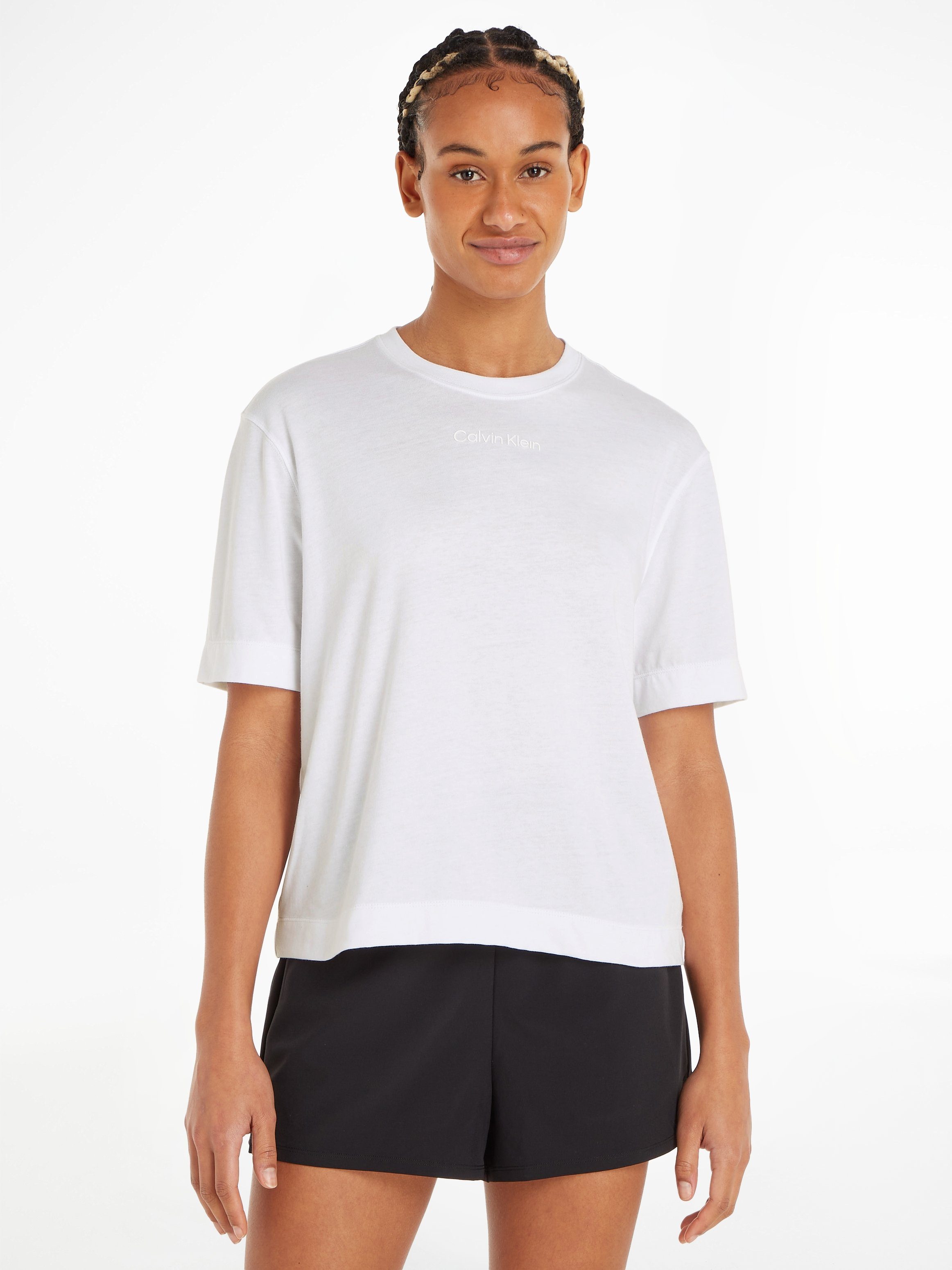 Klein Calvin weiß Sport T-Shirt