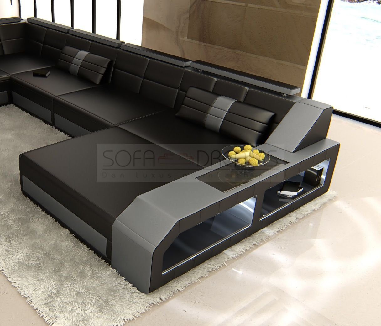 Sofa Dreams Wohnlandschaft Sofa Leder Ledercouch günstig online kaufen