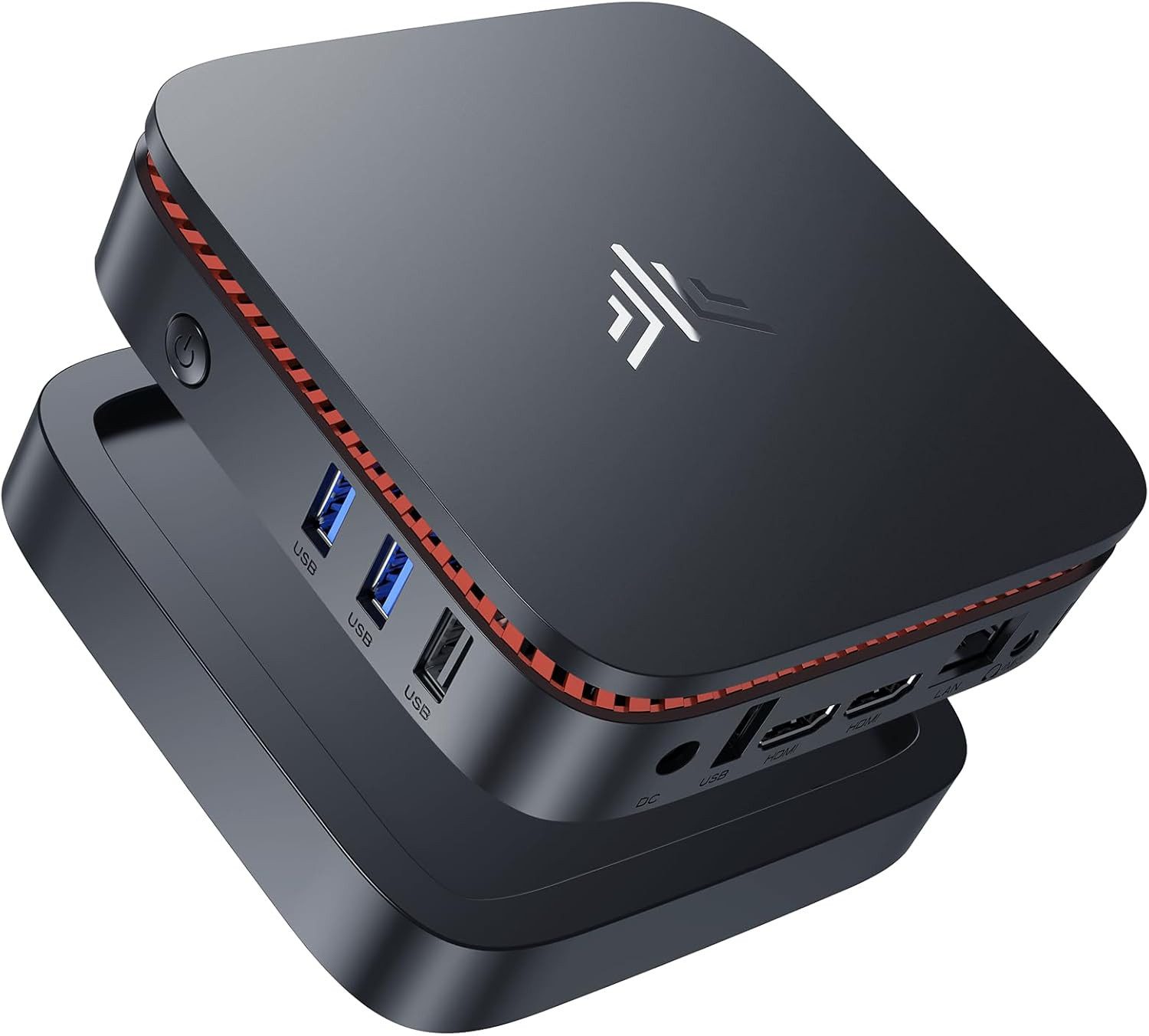 NiPoGi AK1Plus Windows 11 pro, 8 GB/12GB RAM, 256GB SSD, Intel N5030 Mini-PC (Intel N5030, Intel UHD Graphics 605, 12 GB RAM, 256 GB SSD, 4K Zwei HDMI, Windows 11 Pro,WIFI 5,Bluetooth 4.2,Ethernet)