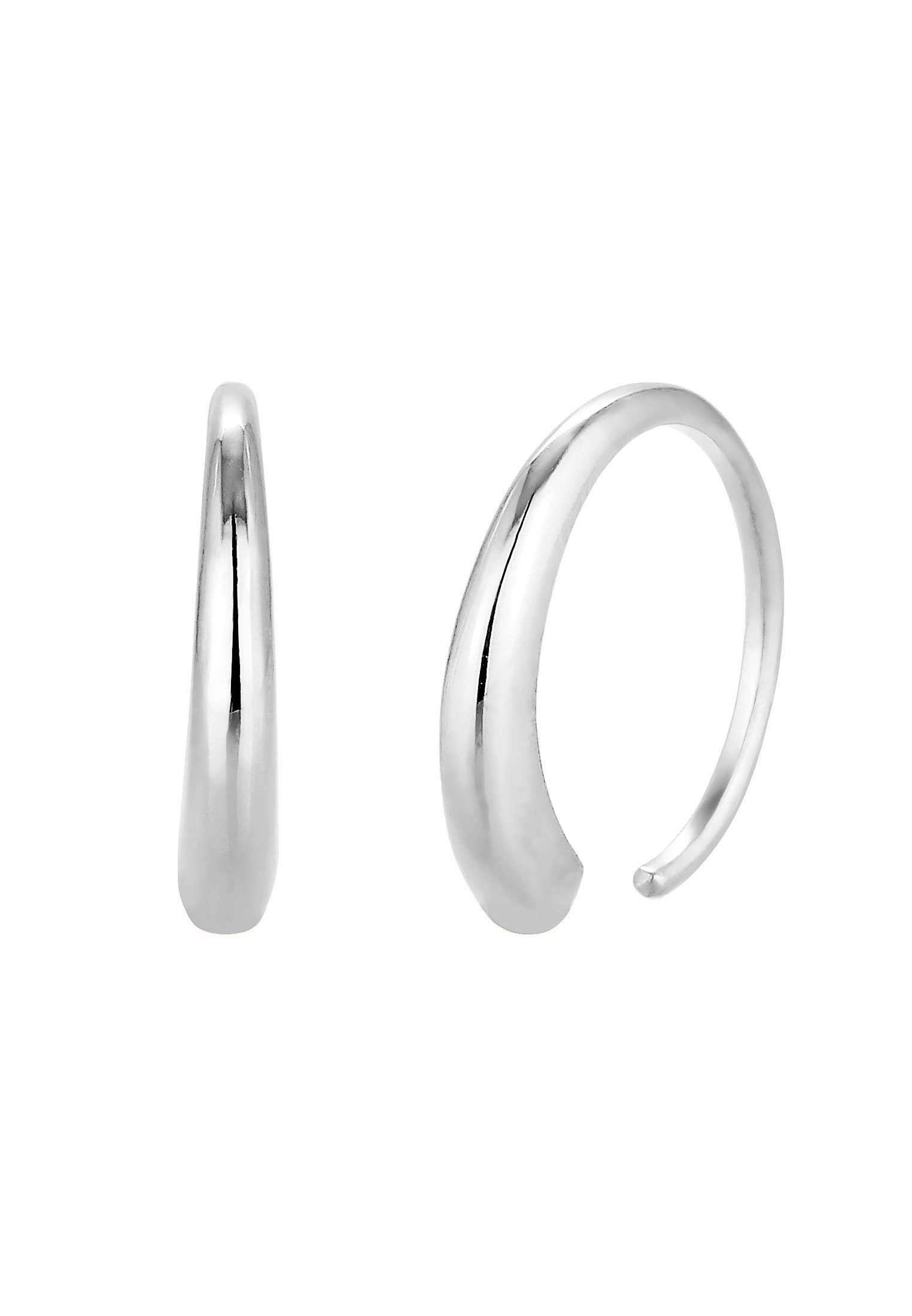 Elli Paar Creolen Creolen Ohrhänger 925 Sterling Silber